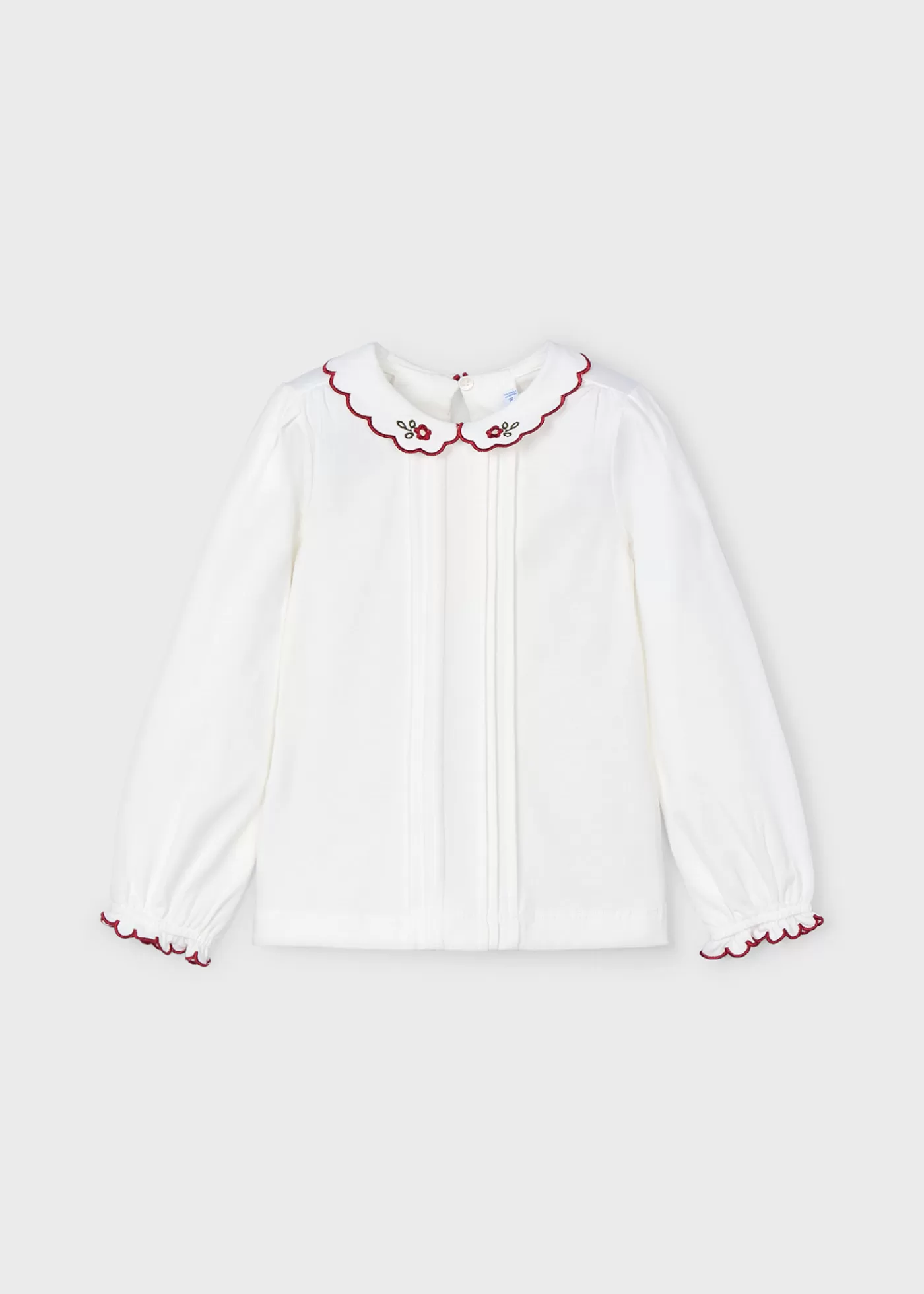 Clearance Blusa colletto ricamo bambina Camicie E Bluse