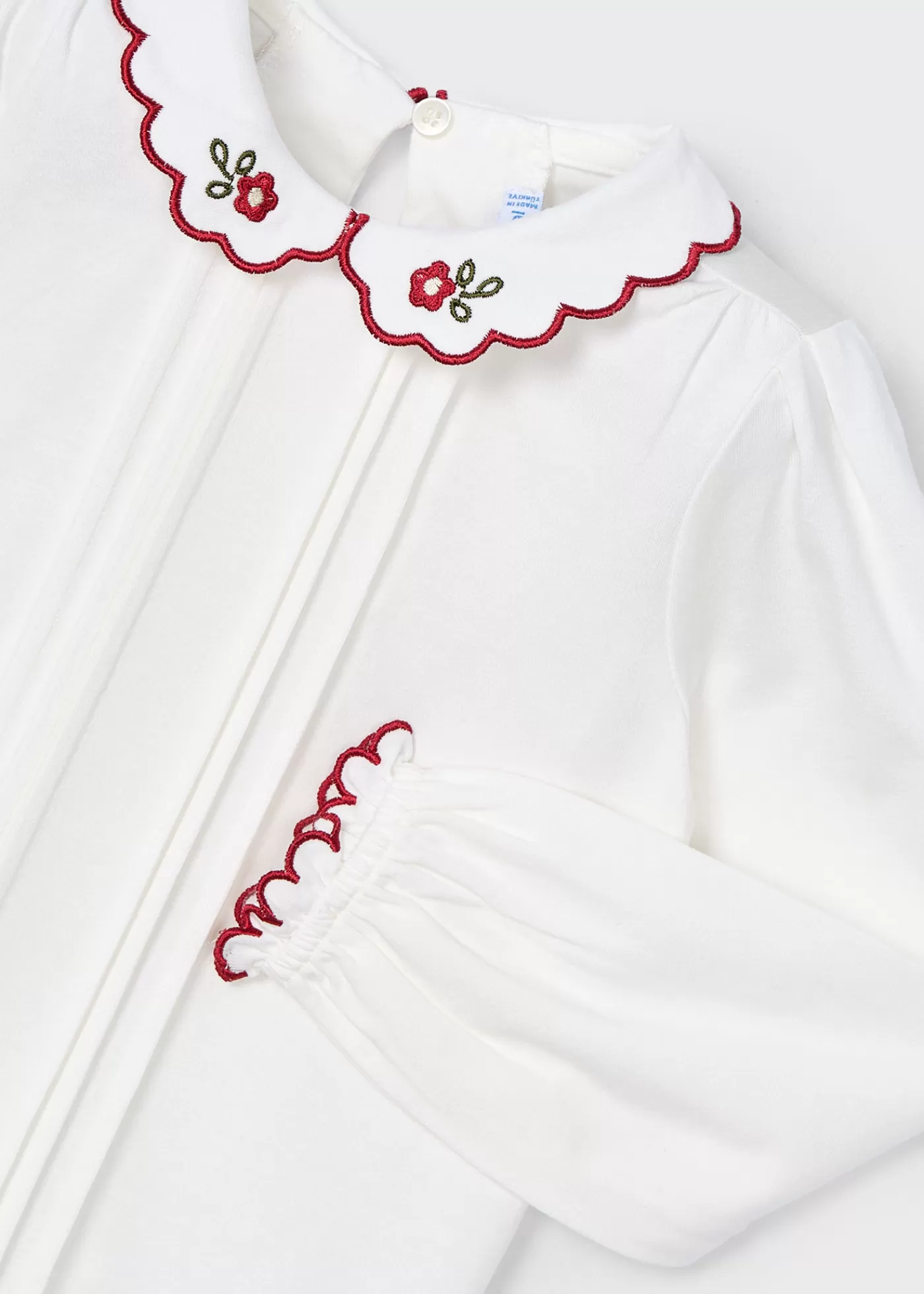Clearance Blusa colletto ricamo bambina Camicie E Bluse