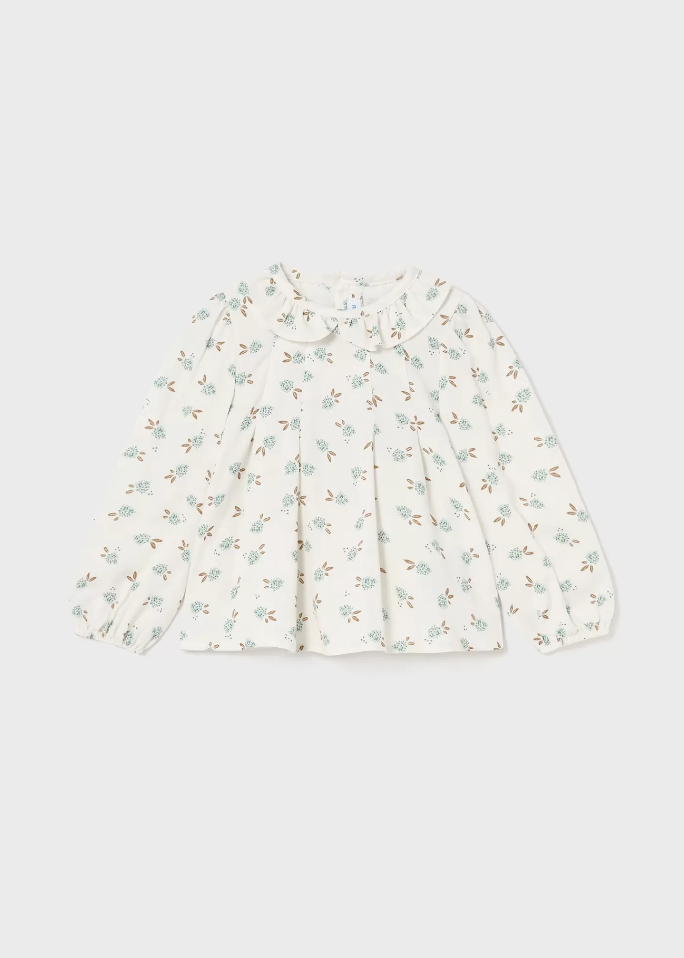 Hot Blusa fiori colletto volant neonata Camicie E Bluse