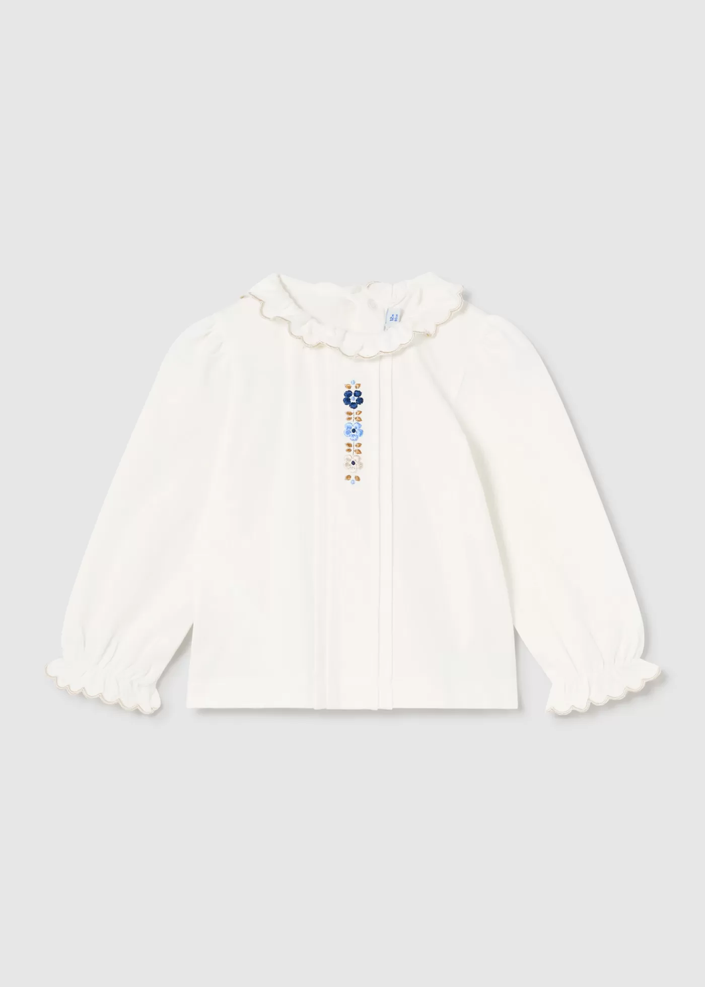 Best Sale Blusa fiori ricami neonata Camicie E Bluse
