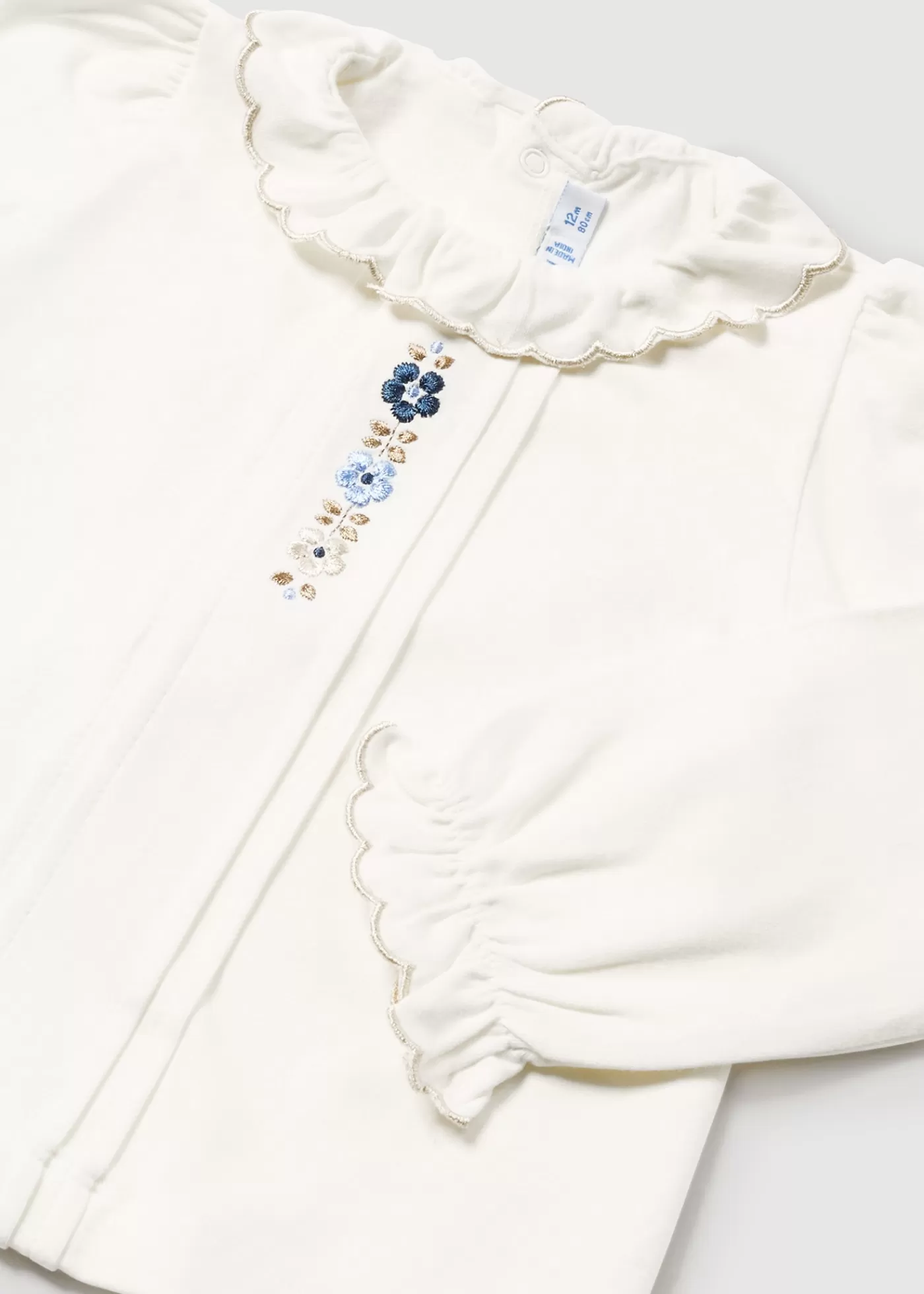 Best Sale Blusa fiori ricami neonata Camicie E Bluse