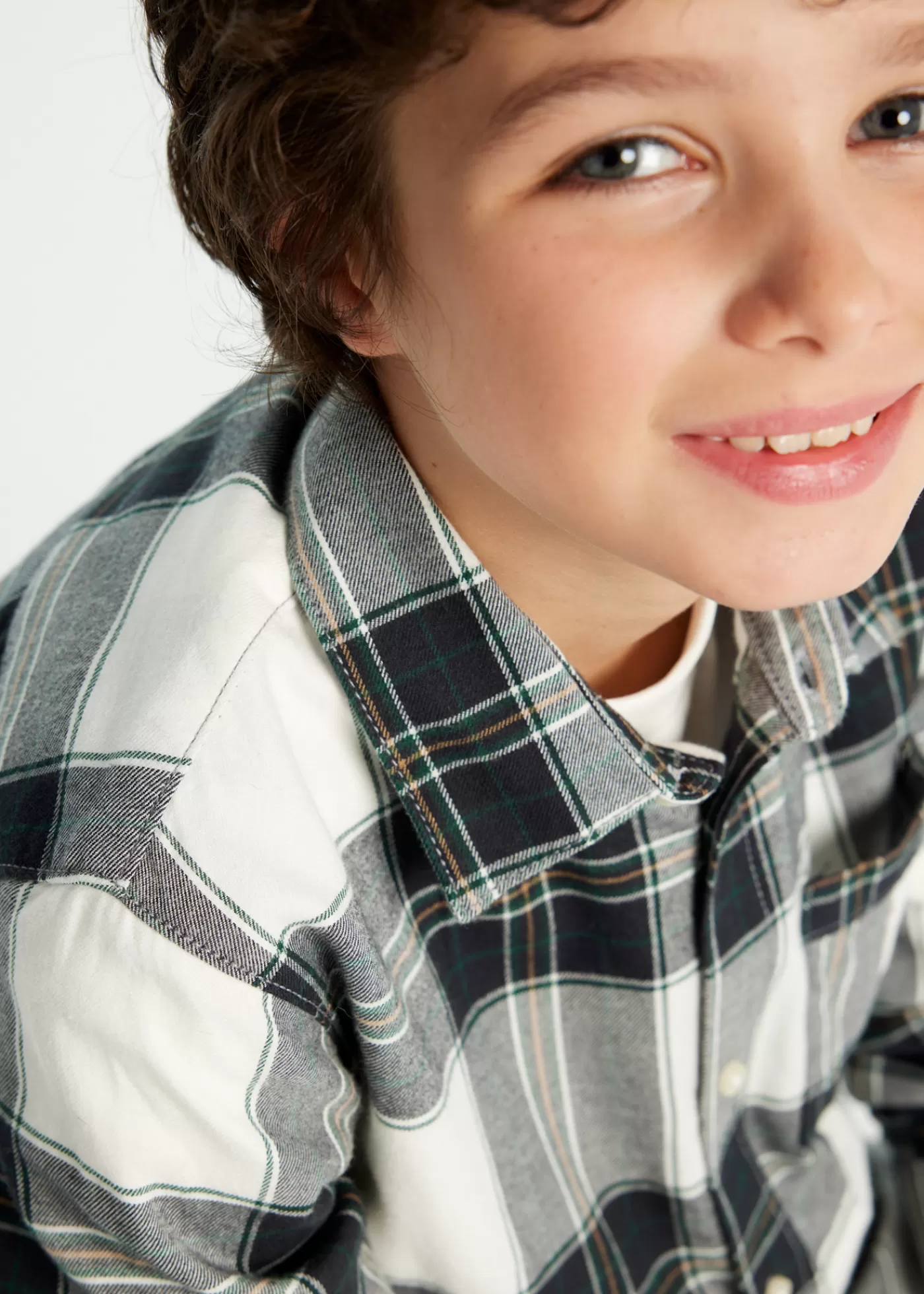 Cheap Camicia quadri flanella ragazzo Bambino Camicie