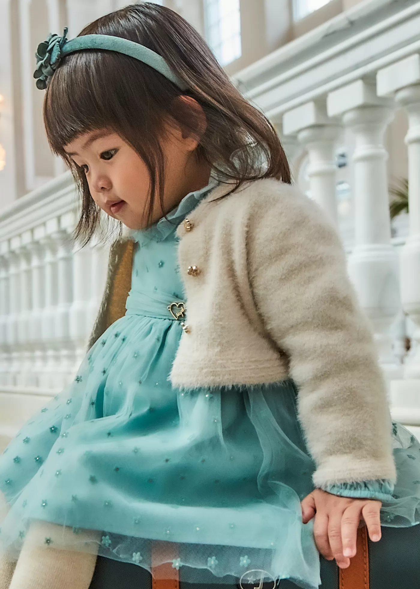 Best Cardigan in maglia effetto pellicciotto neonata Cardigan