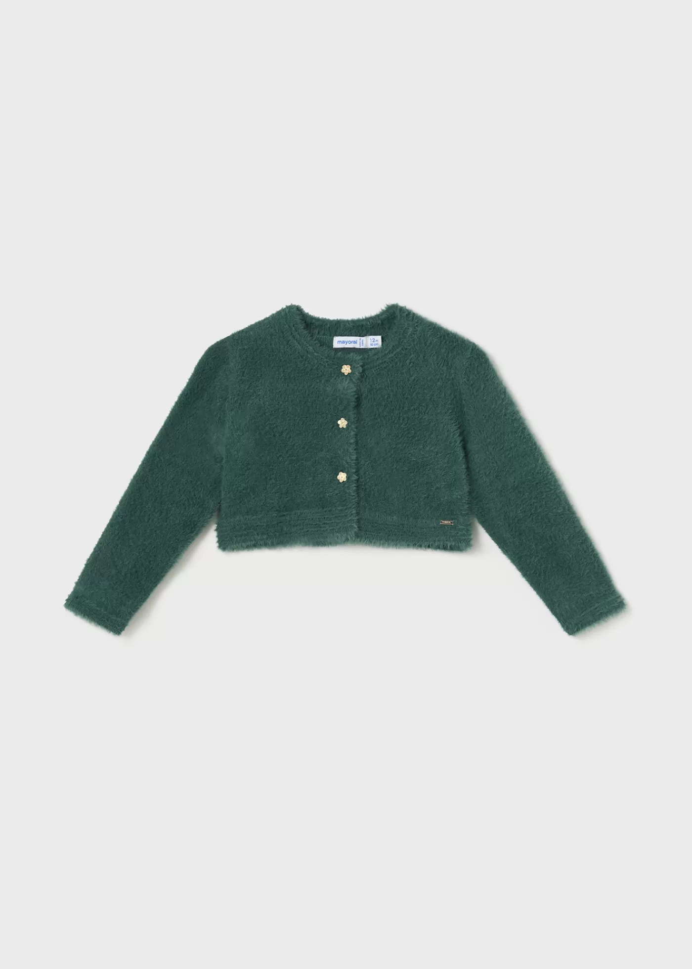 Cheap Cardigan in maglia effetto pellicciotto neonata Cardigan