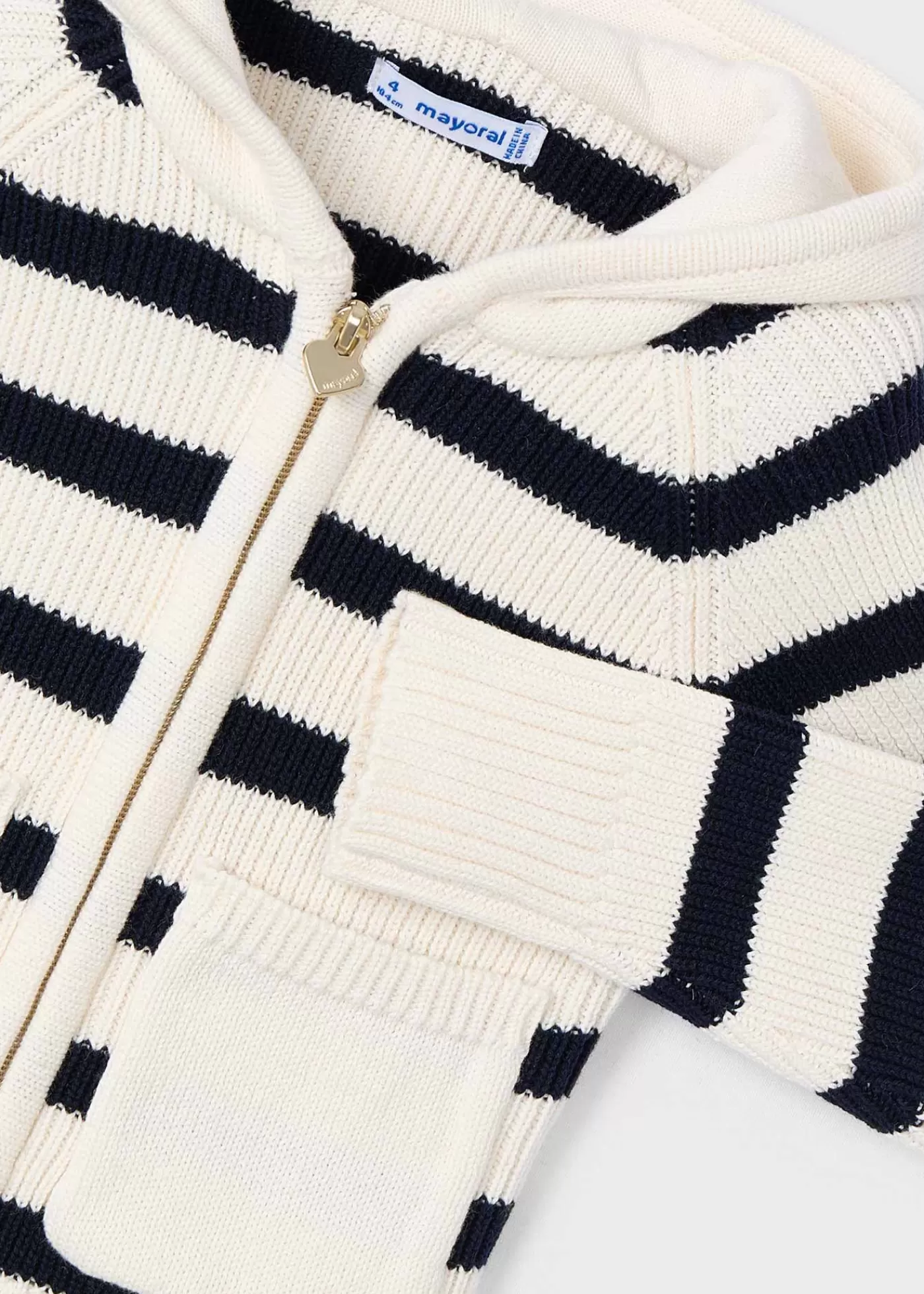 Cheap Cardigan righe tasche bambina Cardigan