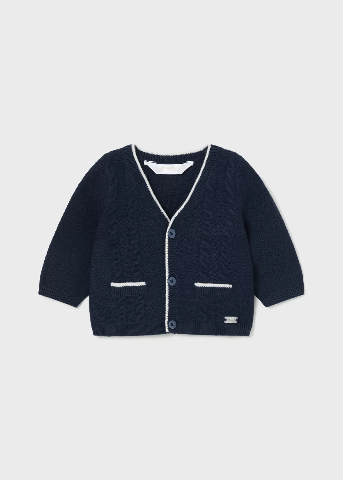 Hot Cardigan tricot contrasti neonato Cardigan | Maglioni E Felpe