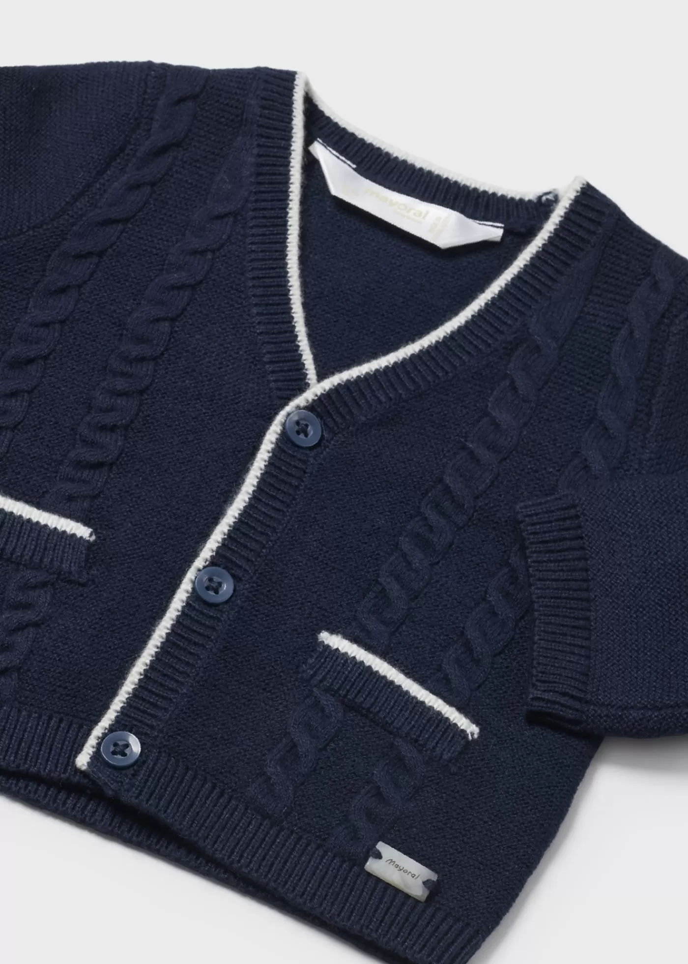 Hot Cardigan tricot contrasti neonato Cardigan | Maglioni E Felpe