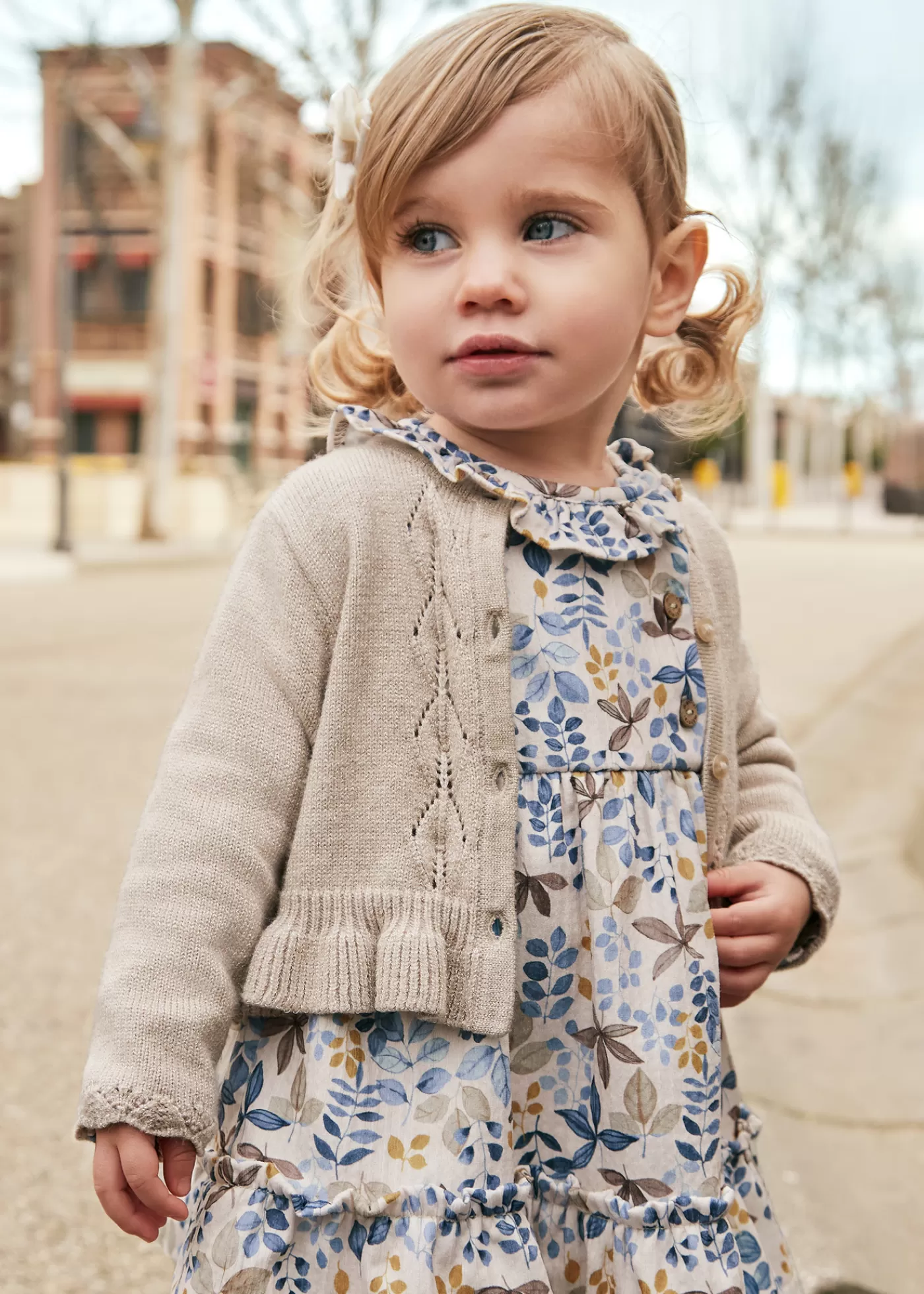 Sale Cardigan volant tricot neonata Cardigan