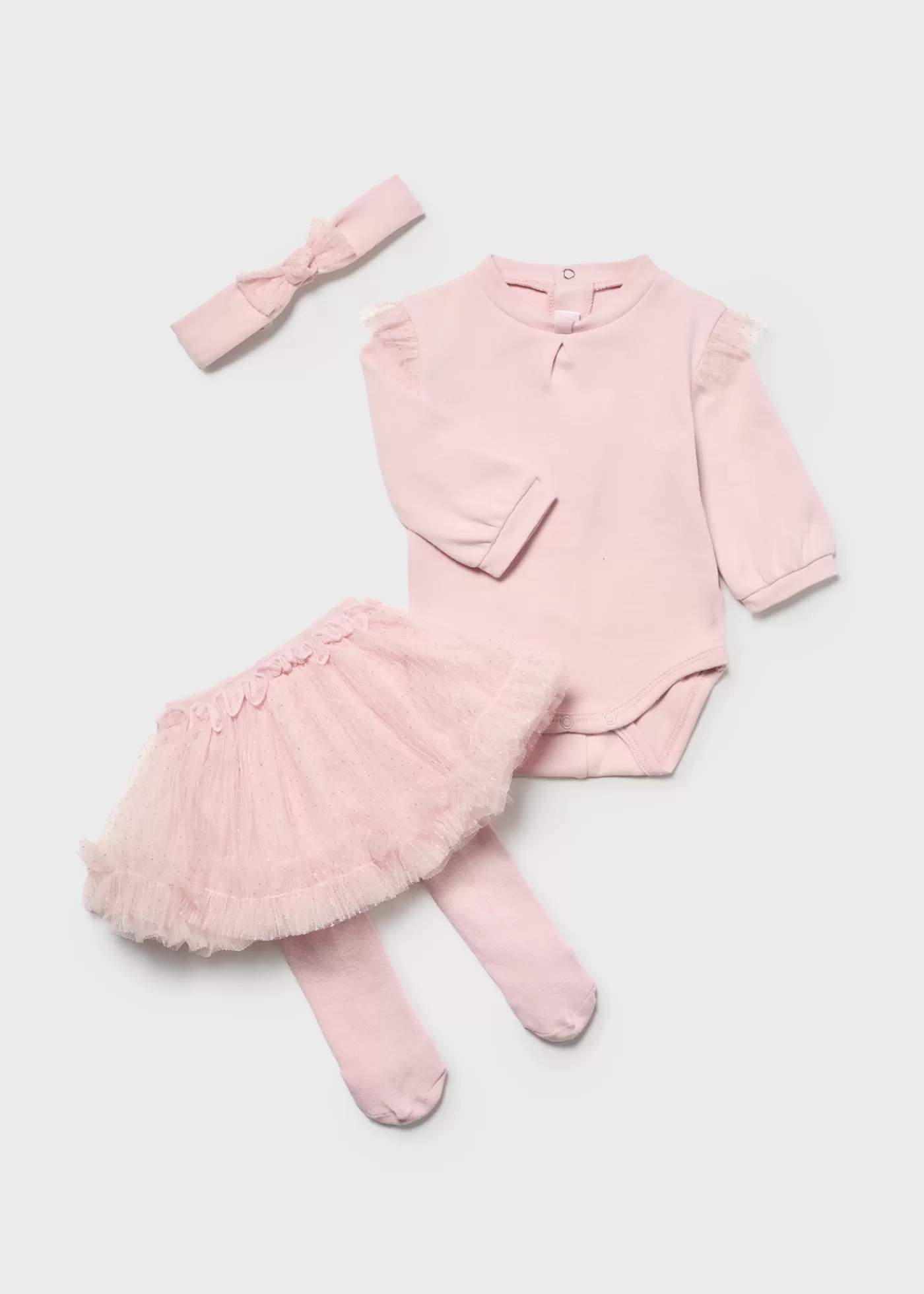 Best Sale Completo 3 pezzi tulle neonata Completi