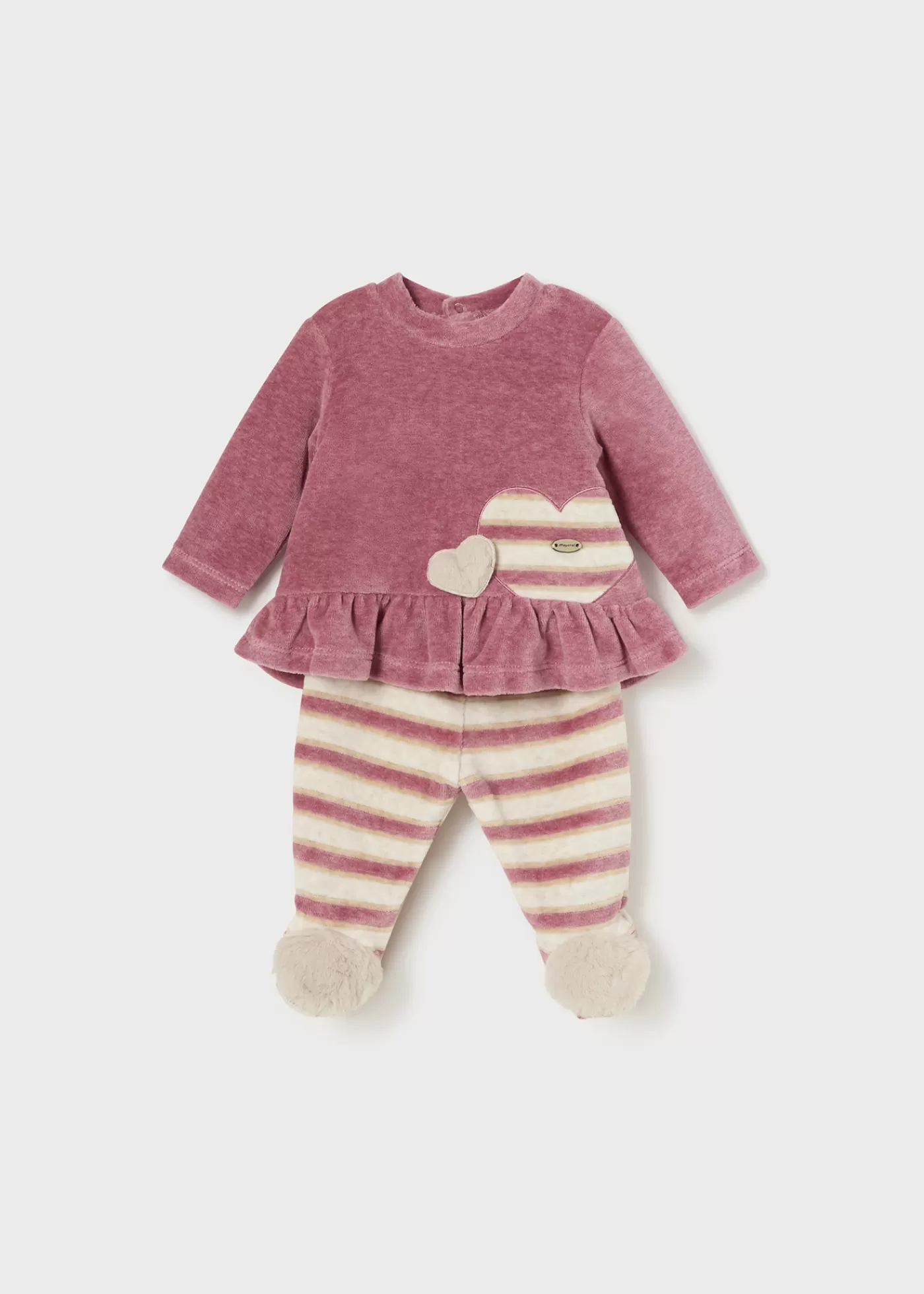Best Sale Completo ghettina e maglia righe neonata Completi