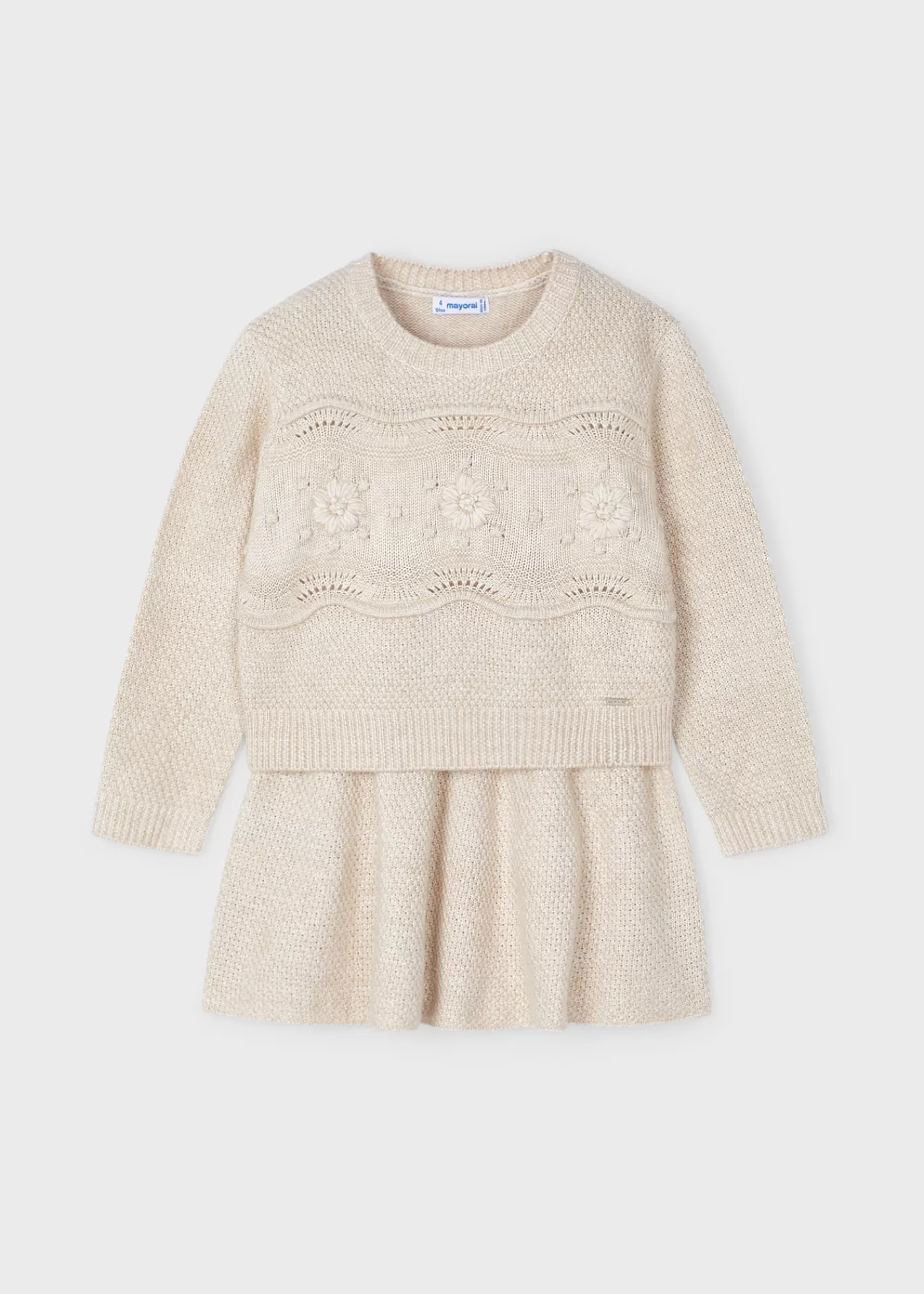Best Completo gonna e maglione in maglia bambina Completi
