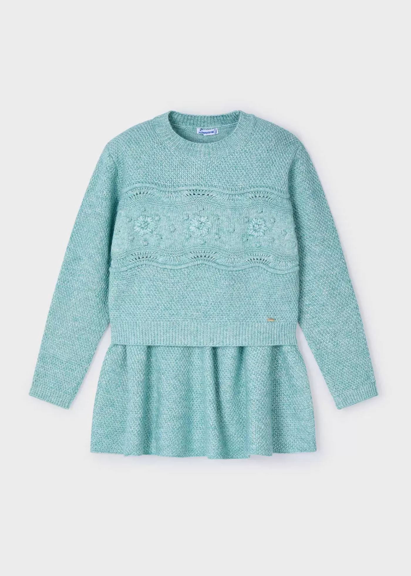 Discount Completo gonna e maglione in maglia bambina Completi