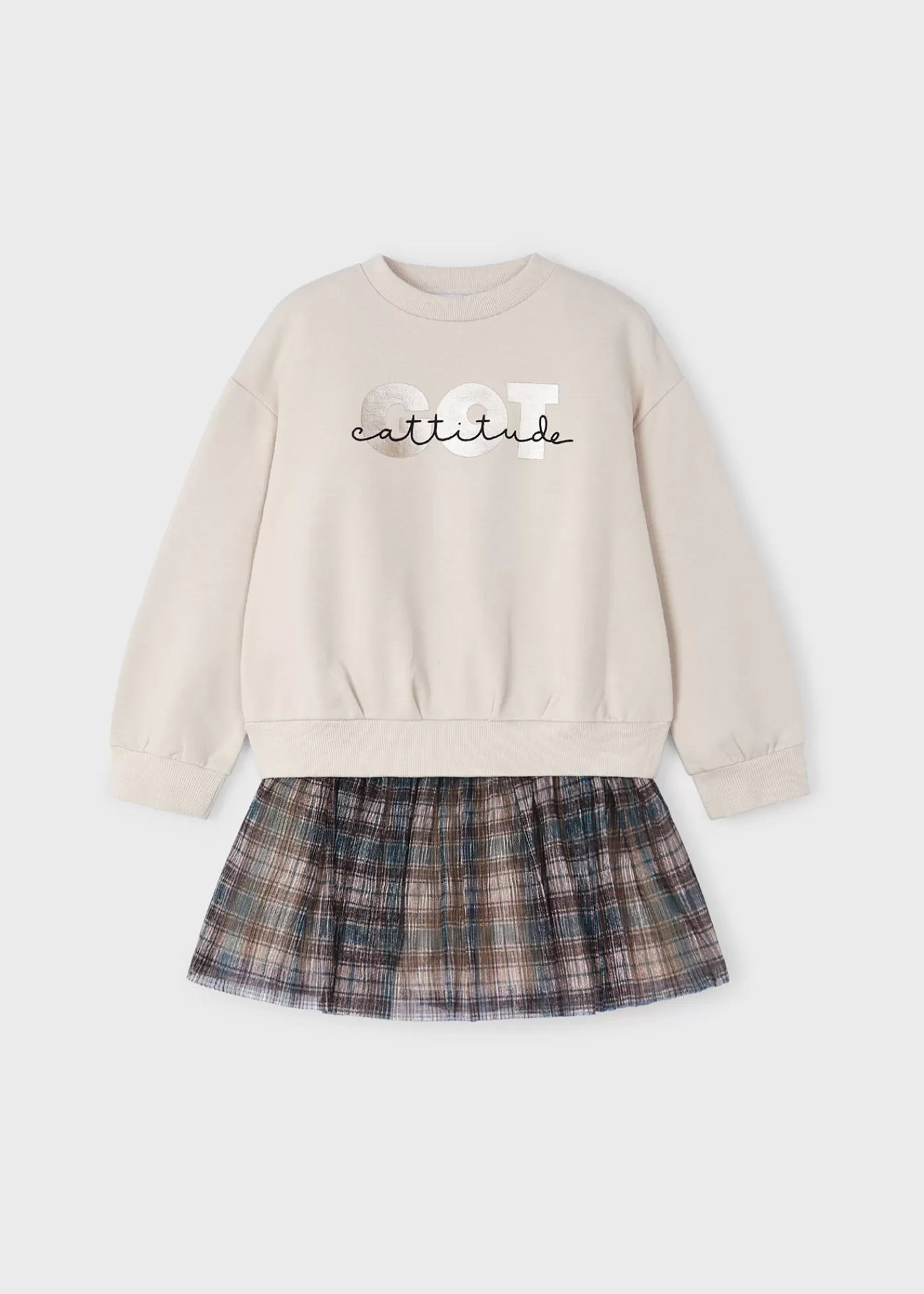 Best Completo gonna tulle e felpa bambina Completi
