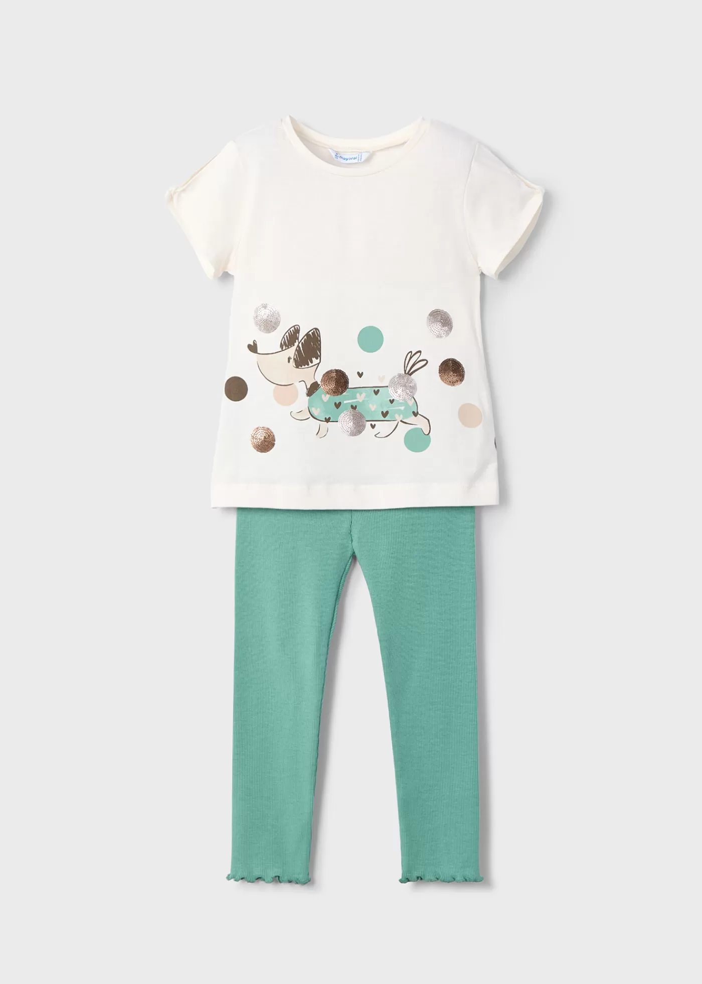 Online Completo leggings e maglietta cagnolino bambina Completi
