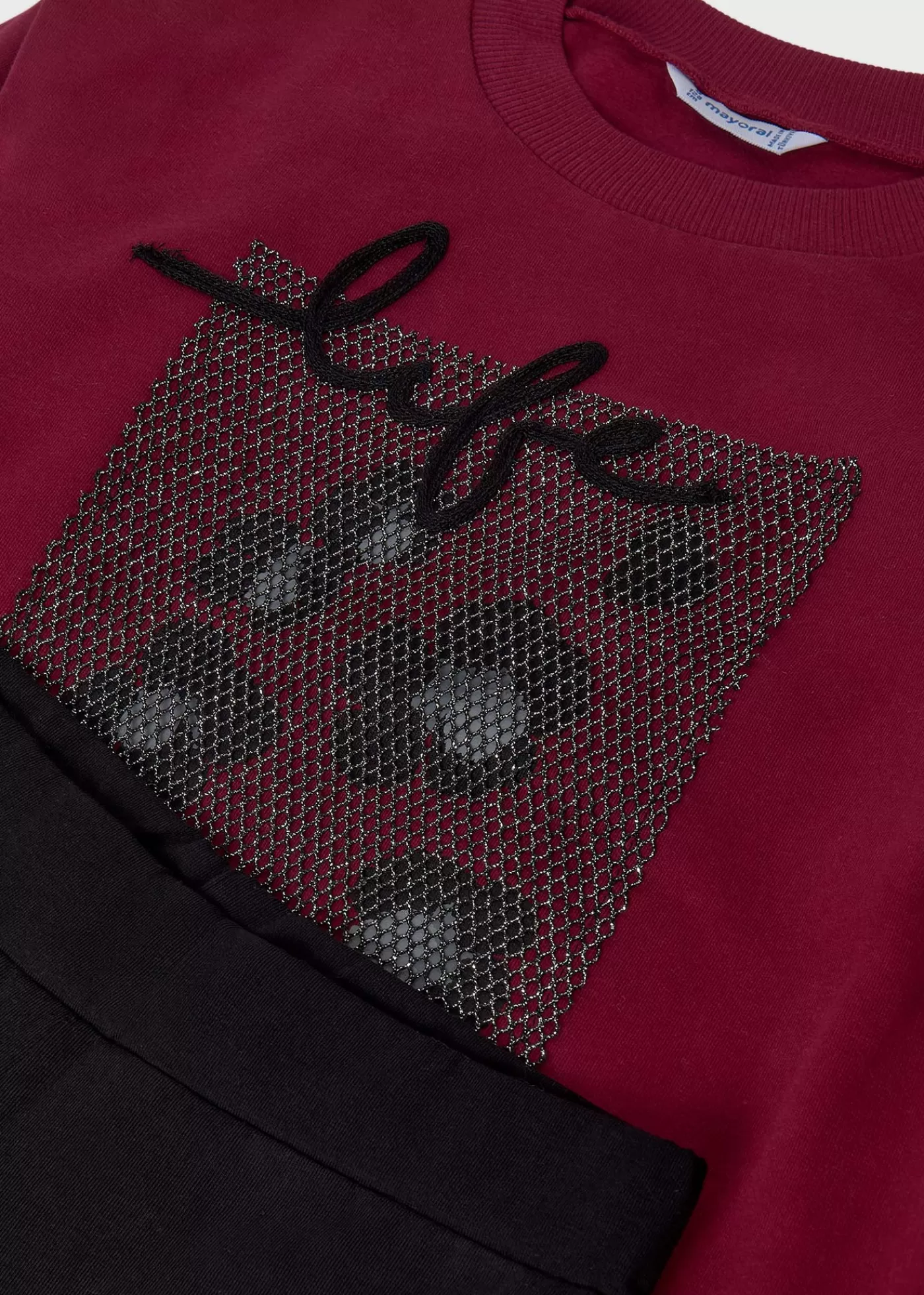 Sale Completo leggings a campana e felpa ragazza Completi