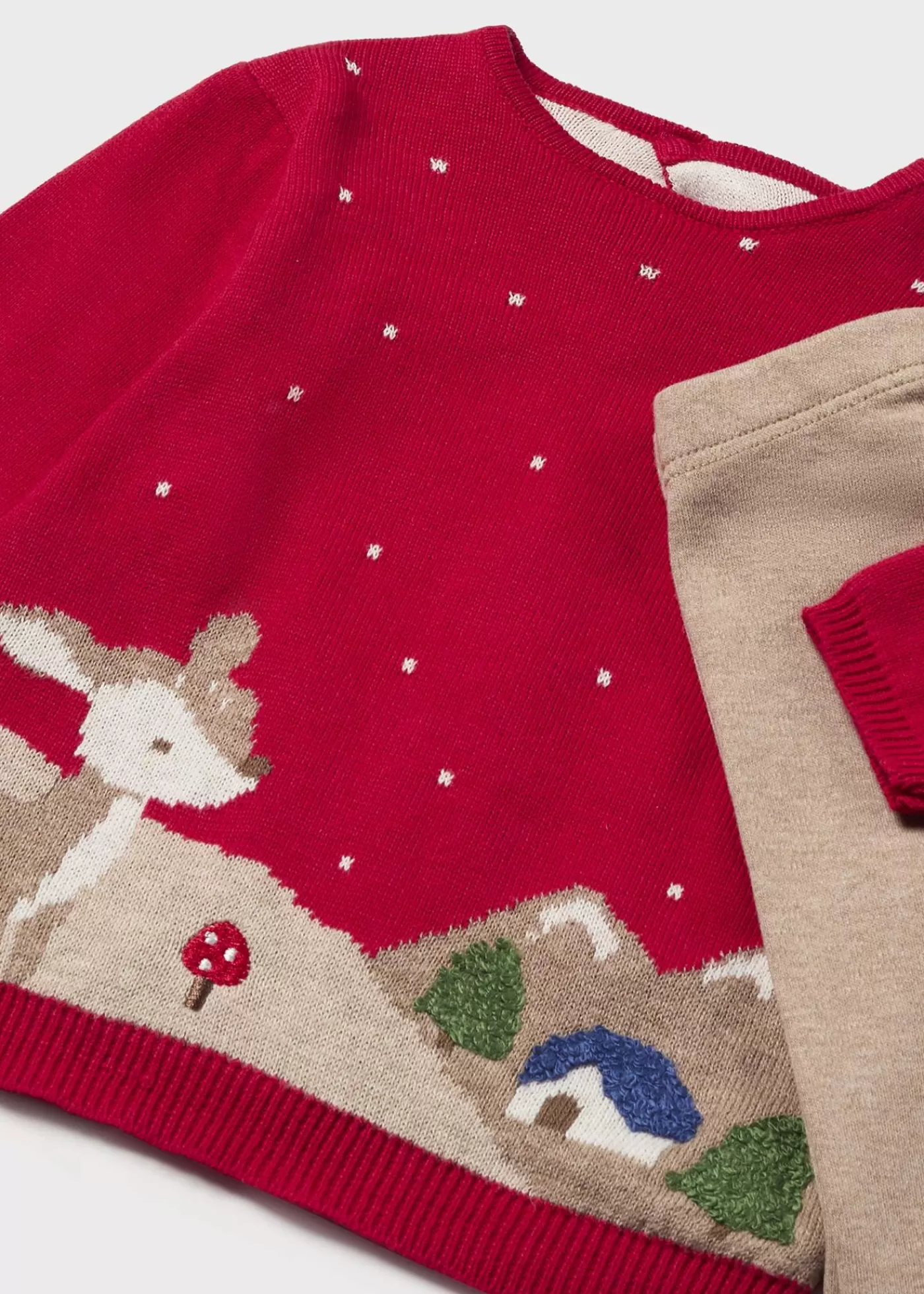 Clearance Completo leggings e maglione tricot neonata Completi