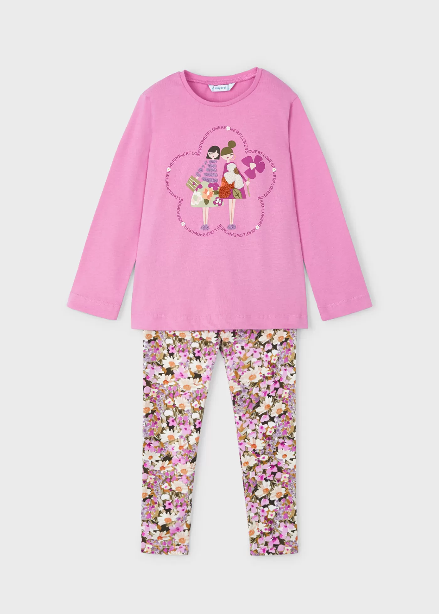 Online Completo leggings stampato e maglietta bambina Completi