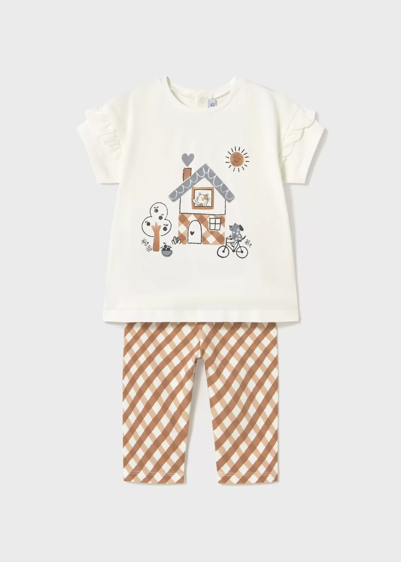 Best Completo leggings stampato e maglietta neonata Completi