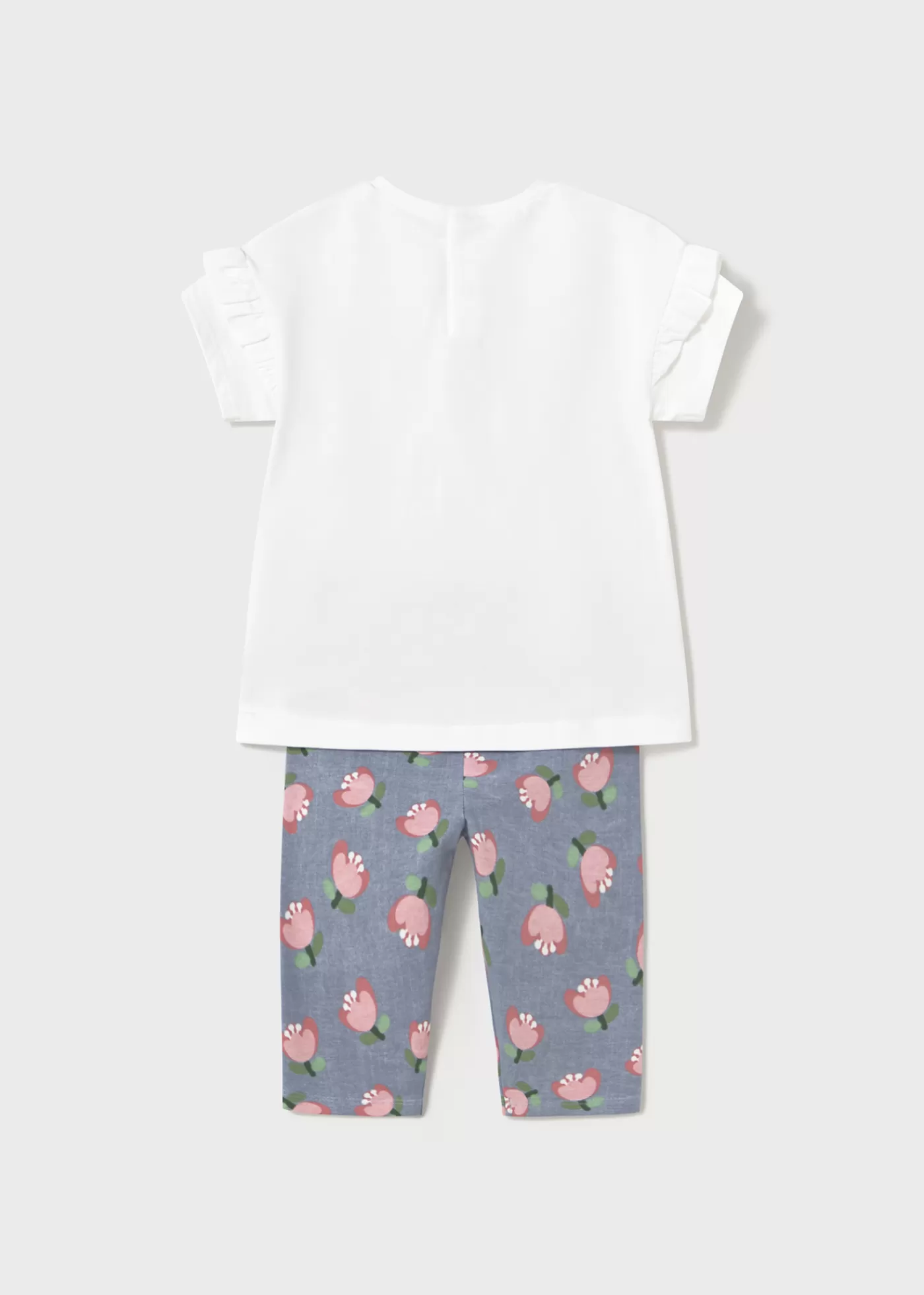 Outlet Completo leggings stampato e maglietta neonata Completi
