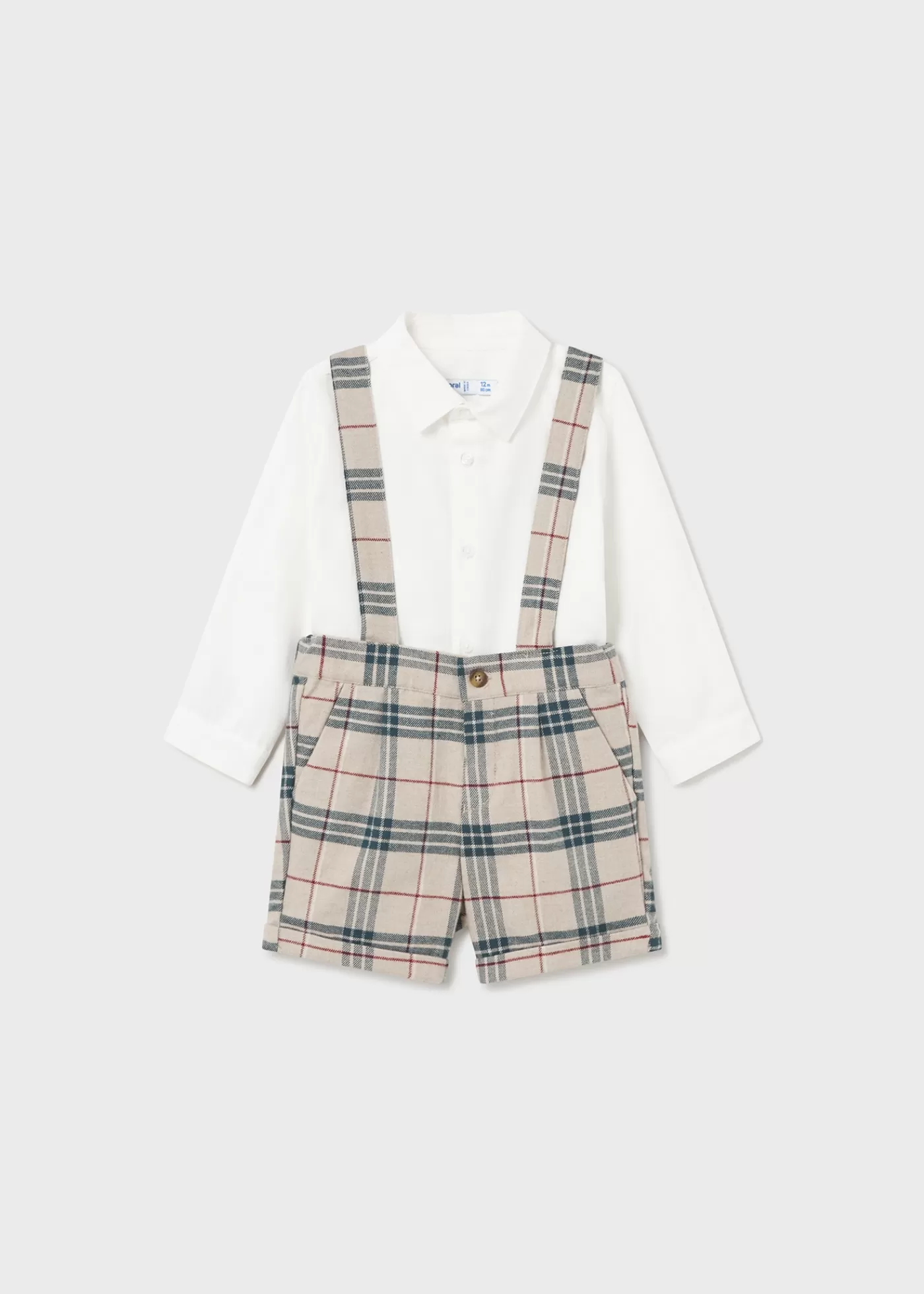 Best Sale Completo pantaloncino e camicia neonato Completi