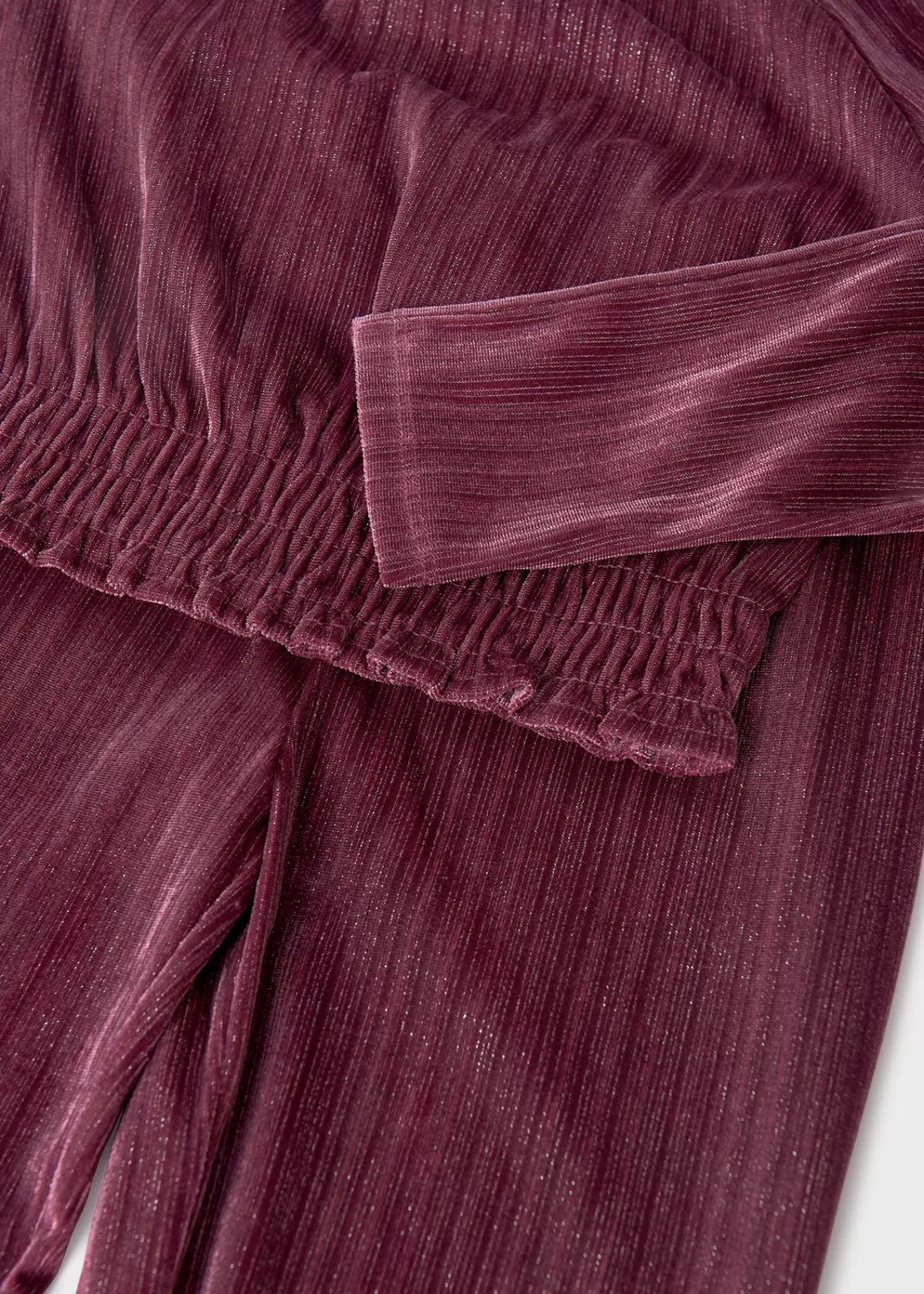 Flash Sale Completo top e pantalone velluto ragazza Completi