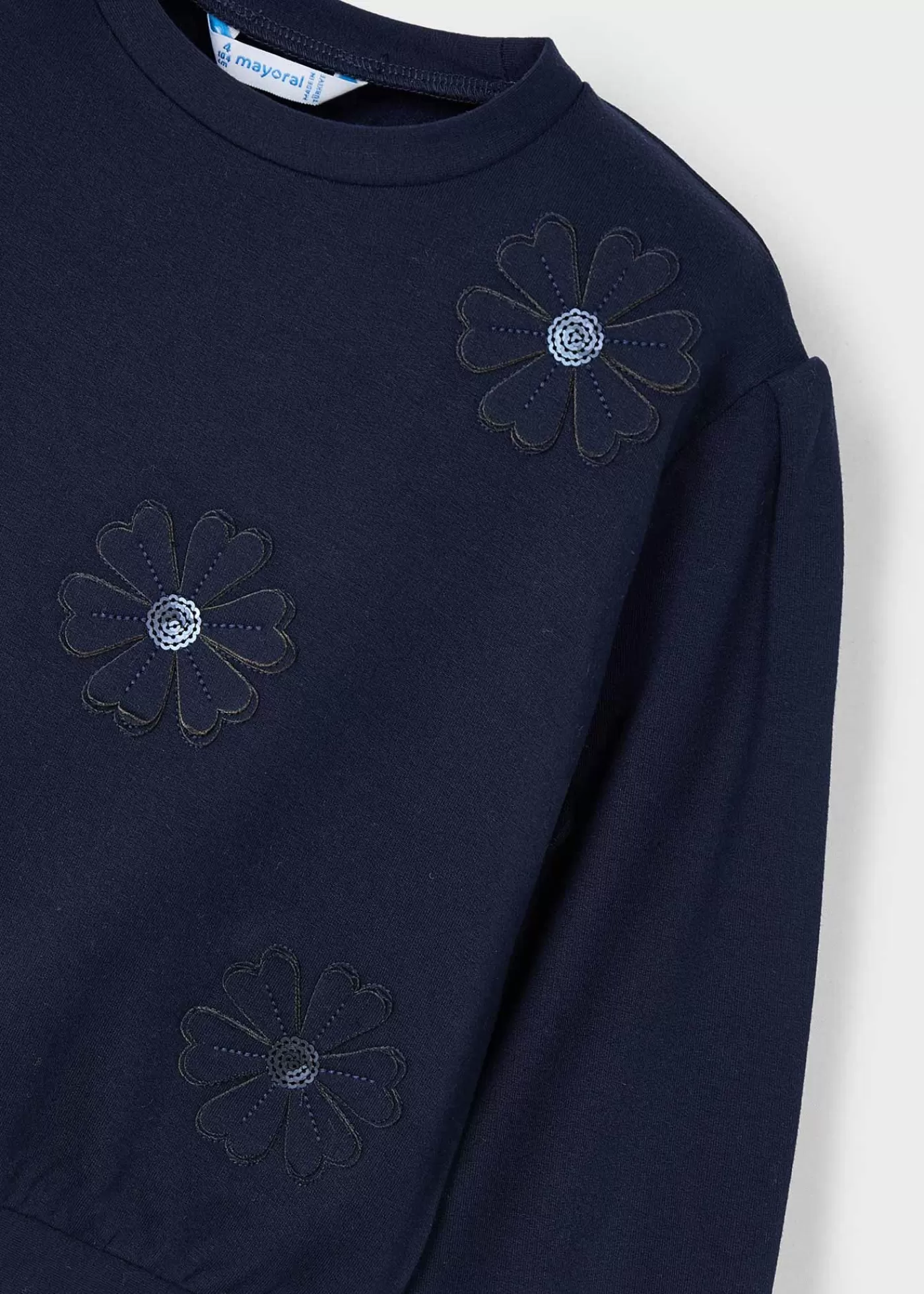Cheap Felpa applicazioni fiori bambina Maglioni E Felpe