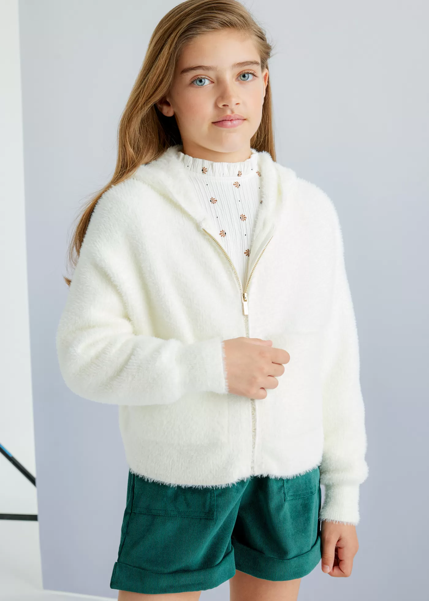 Outlet Felpa in maglia ragazza Cardigan