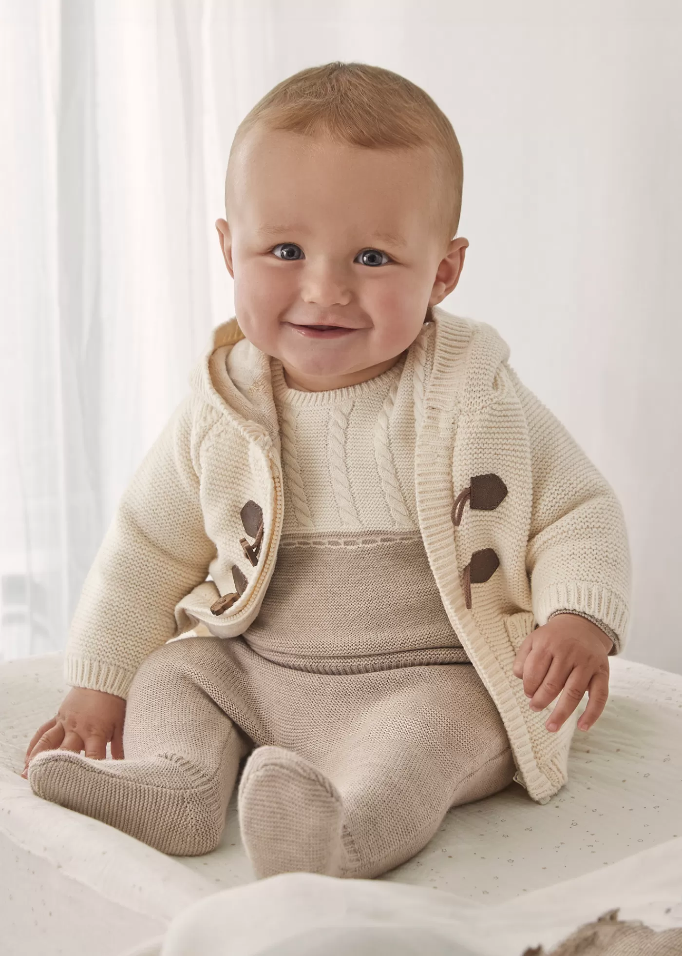 Cheap Giacca con fodera tricot neonato Cardigan