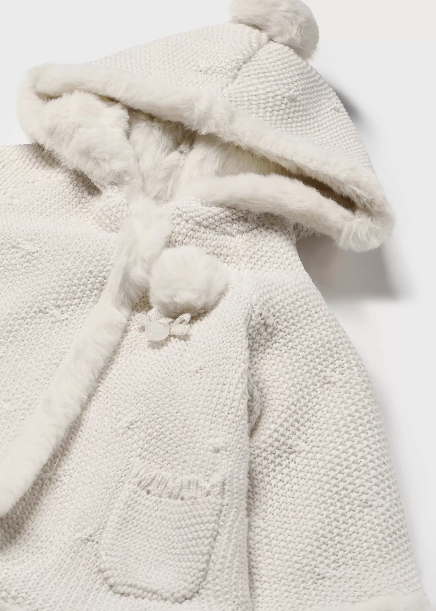 Best Giacca in maglia con pellicciotto neonata Cardigan