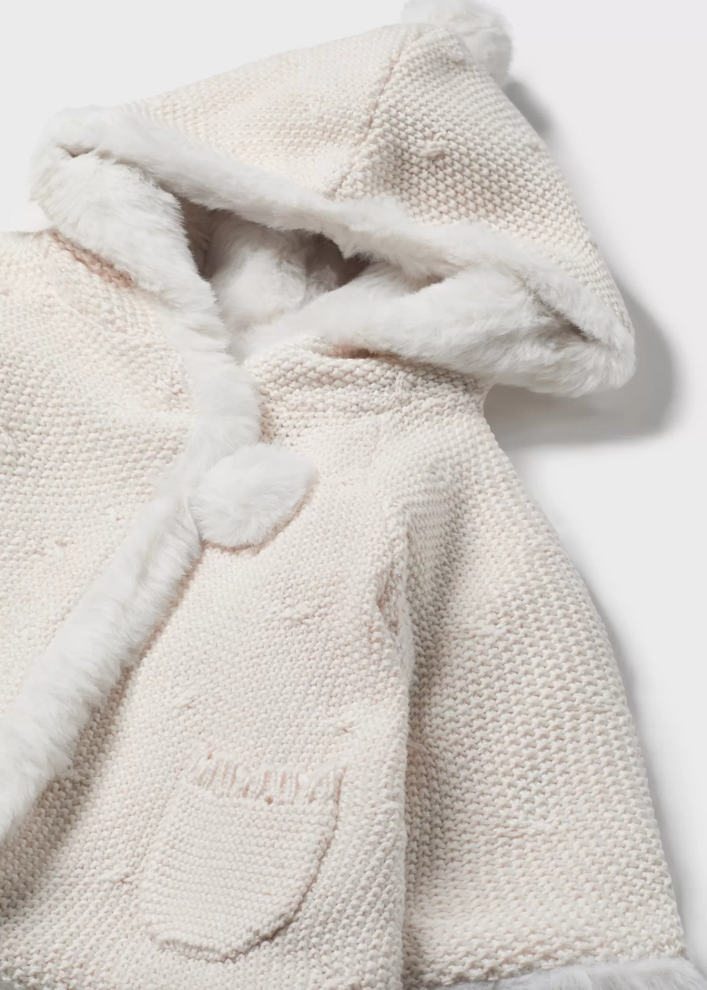 Clearance Giacca in maglia con pellicciotto neonata Cardigan