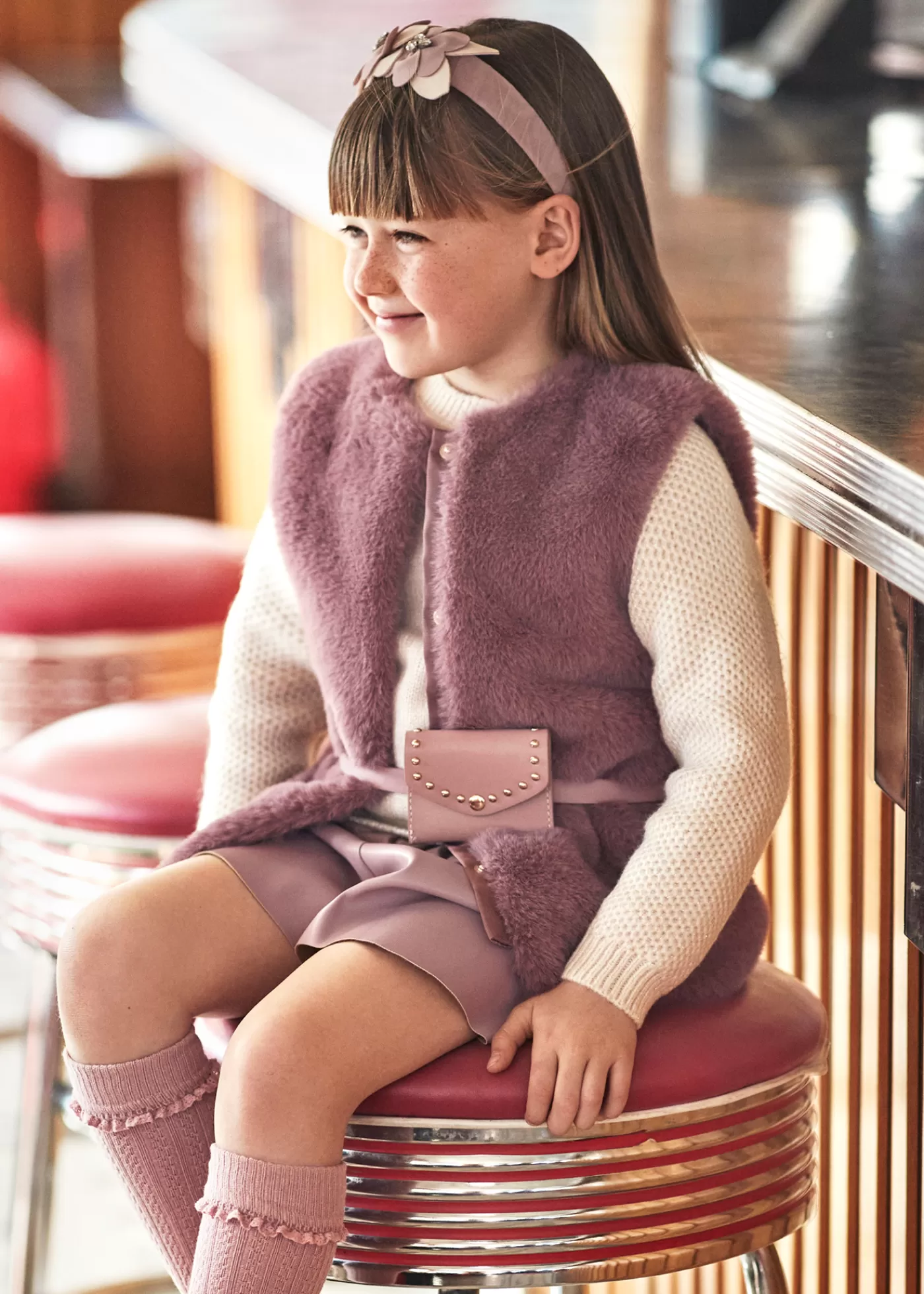 Best Gilet pellicciotto con cintura bambina Giubbotti E Giacche