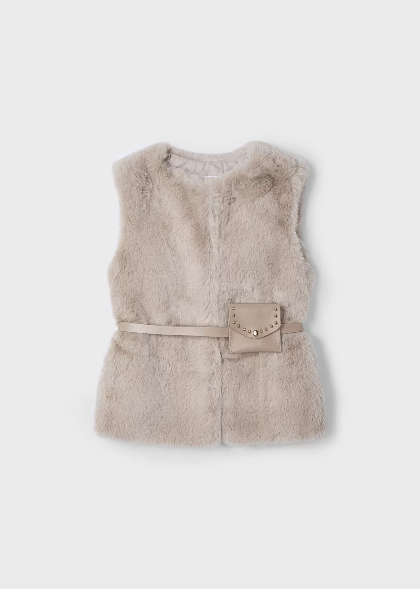 Best Sale Gilet pellicciotto con cintura bambina Giubbotti E Giacche