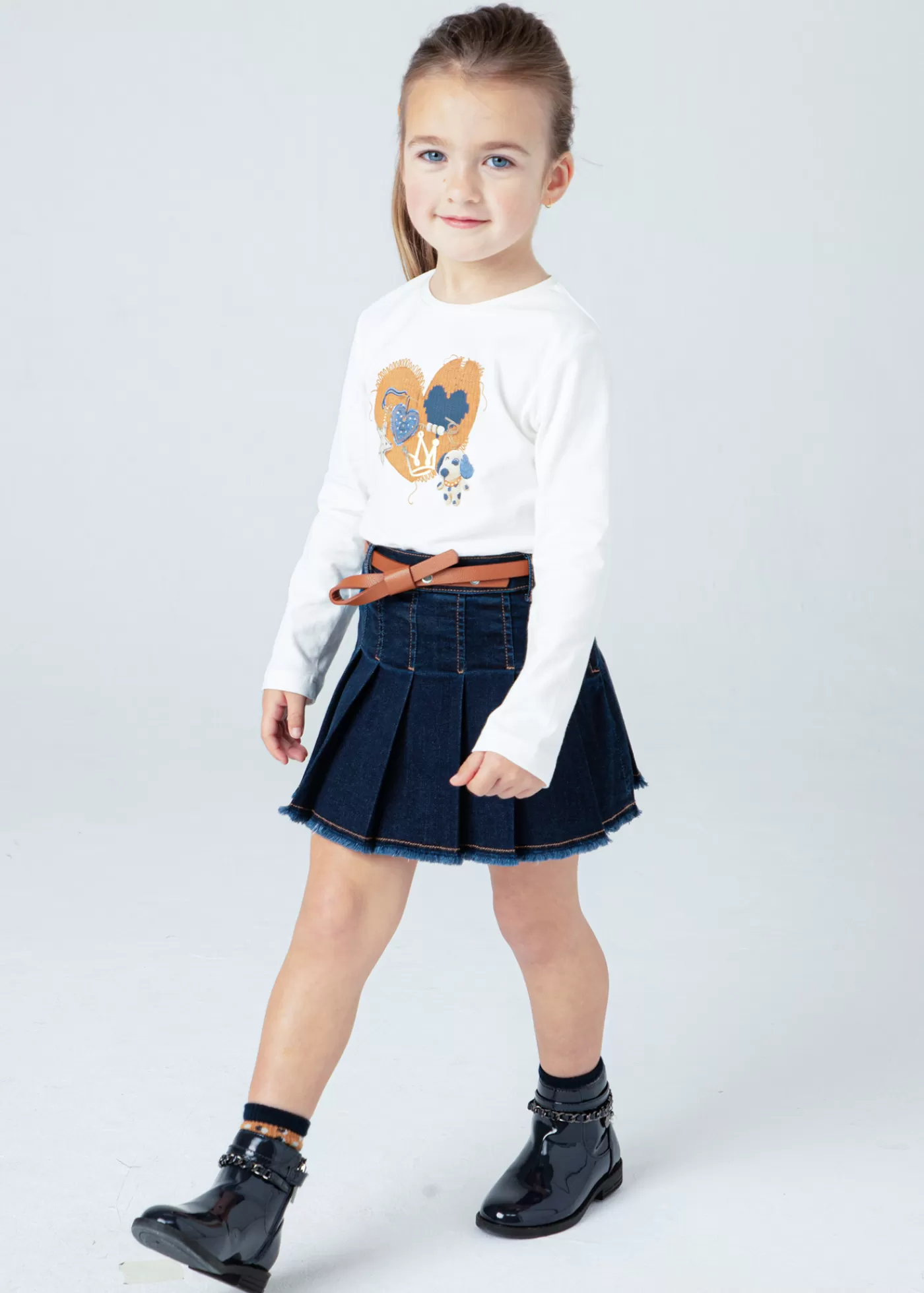 Cheap Gonna jeans con cintura bambina Pantaloni E Gonne