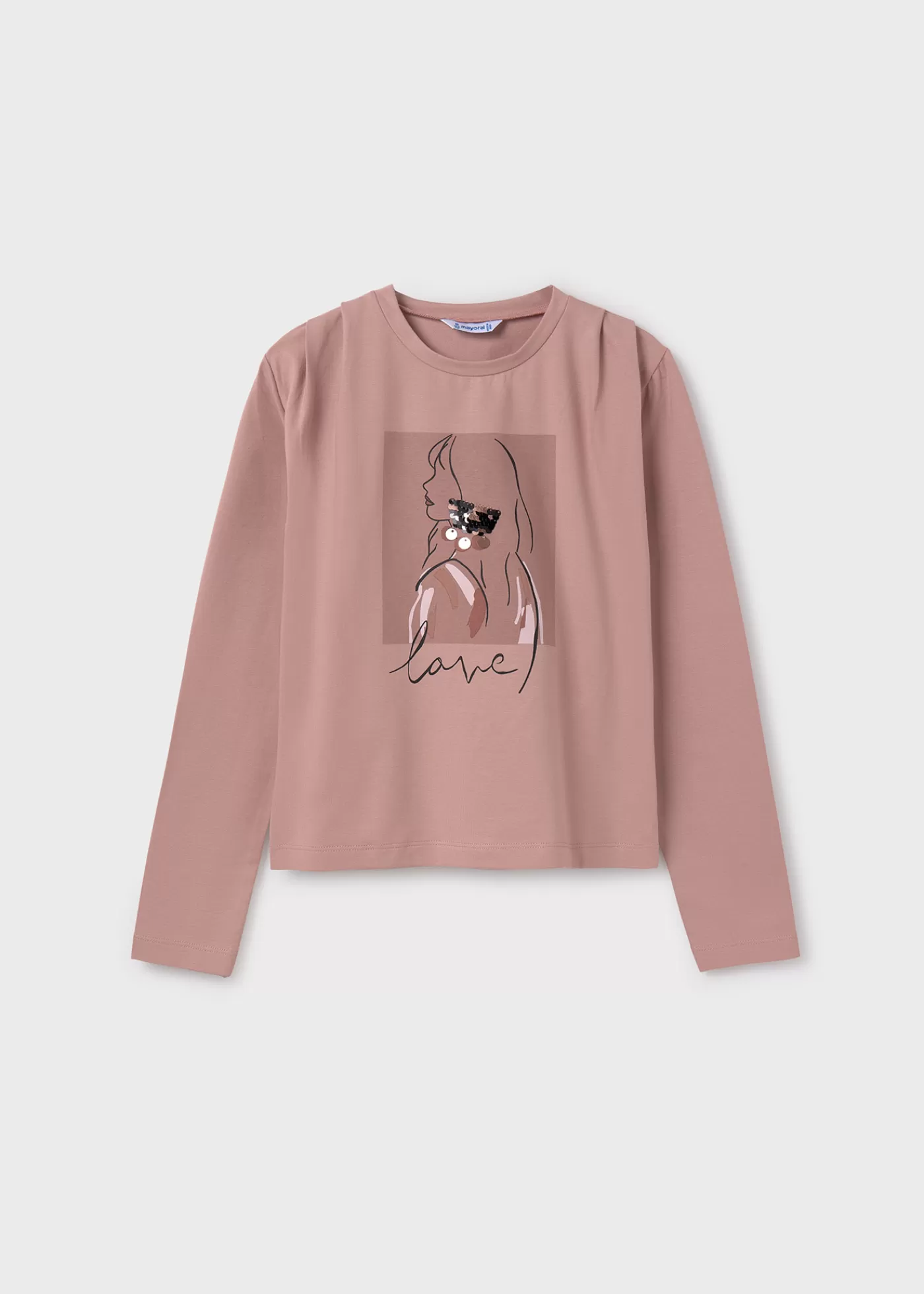 Outlet Maglietta dettagli lustrini ragazza Magliette E Polo