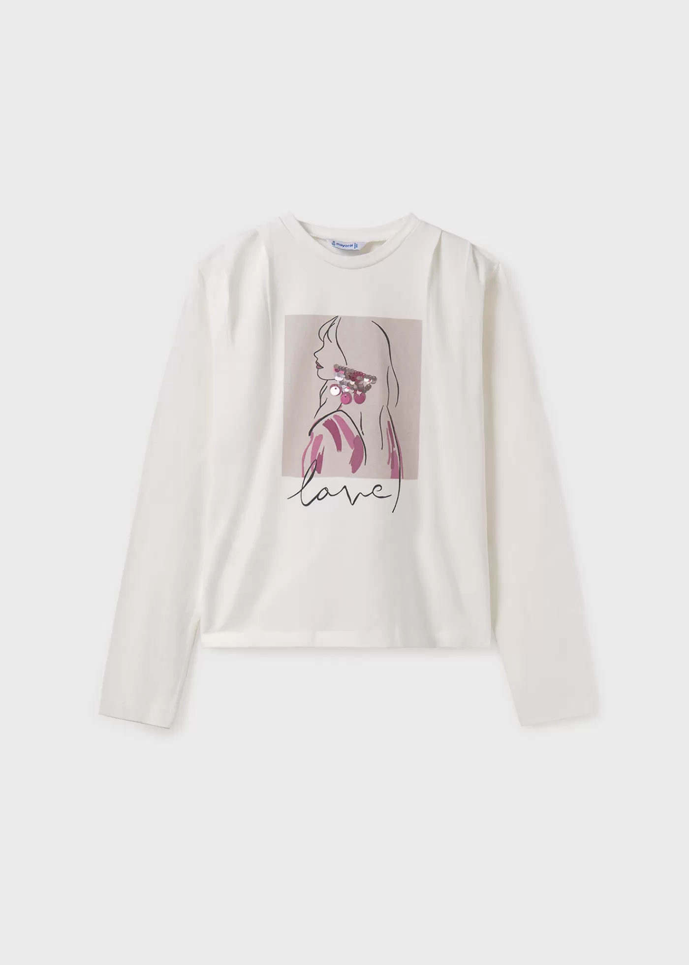 Store Maglietta dettagli lustrini ragazza Magliette E Polo