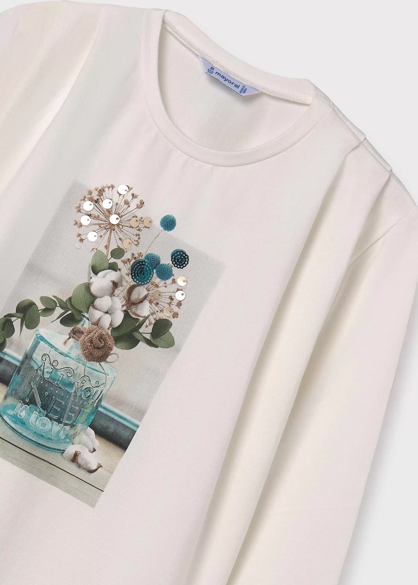 Online Maglietta dettagli lustrini ragazza Magliette E Polo