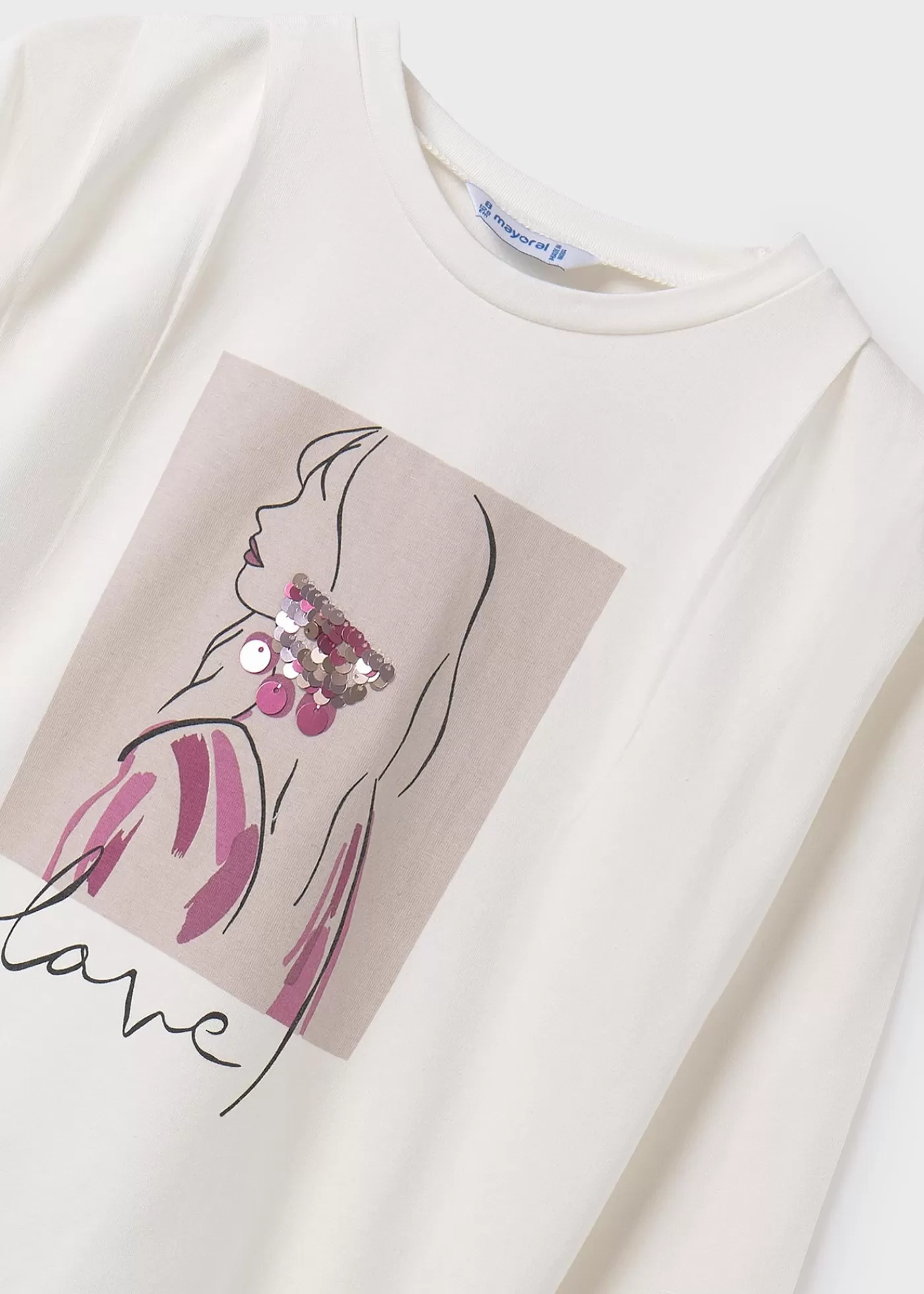 Store Maglietta dettagli lustrini ragazza Magliette E Polo