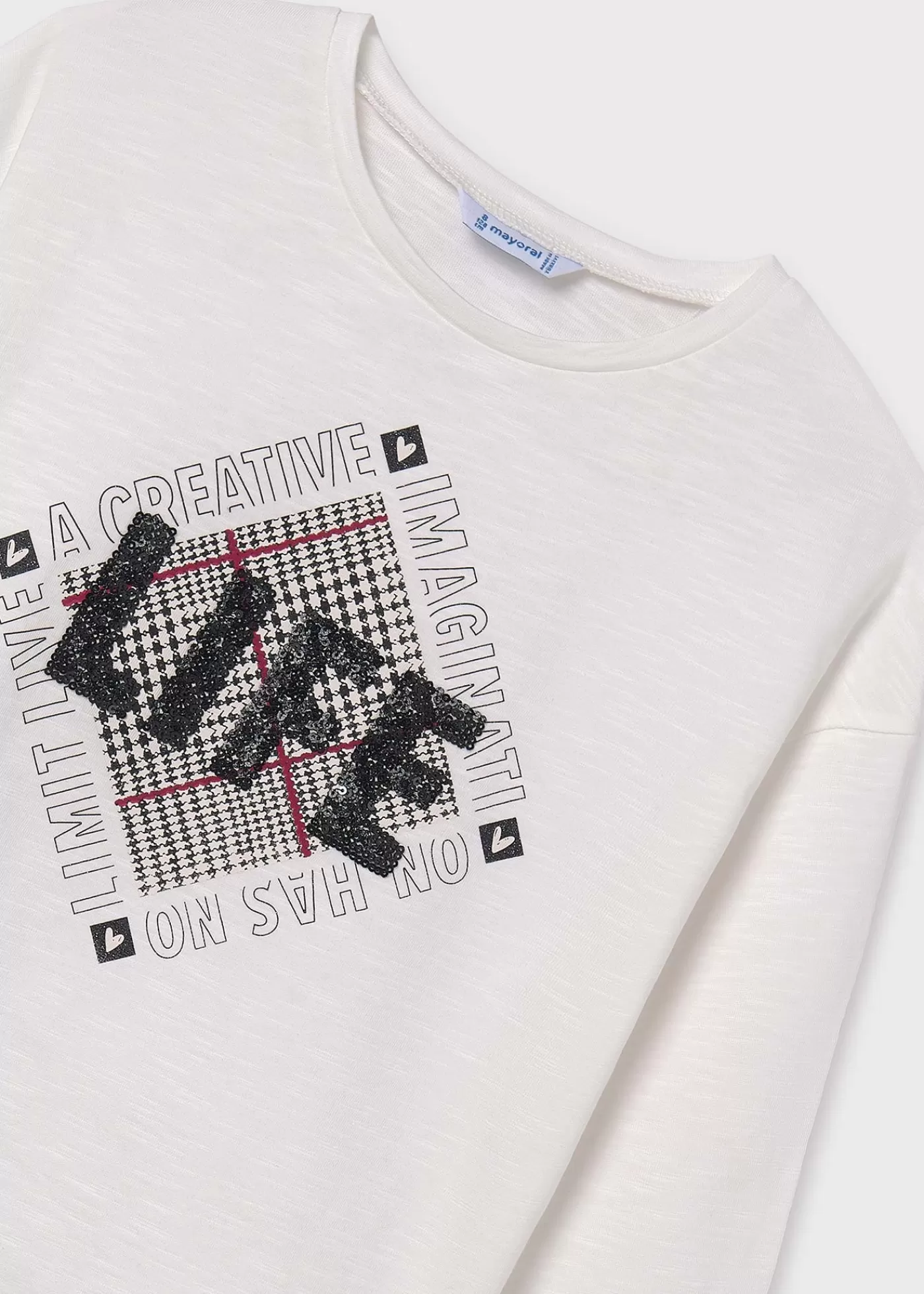 Store Maglietta dettaglio strass ragazza Magliette E Polo