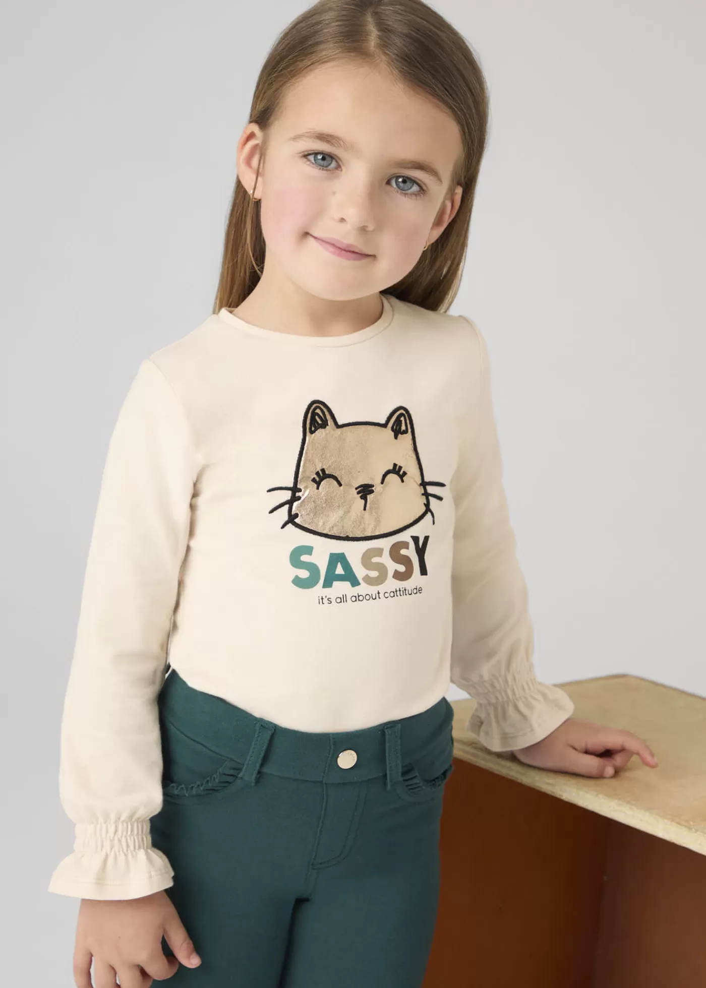 Clearance Maglietta gatto bambina Magliette E Polo