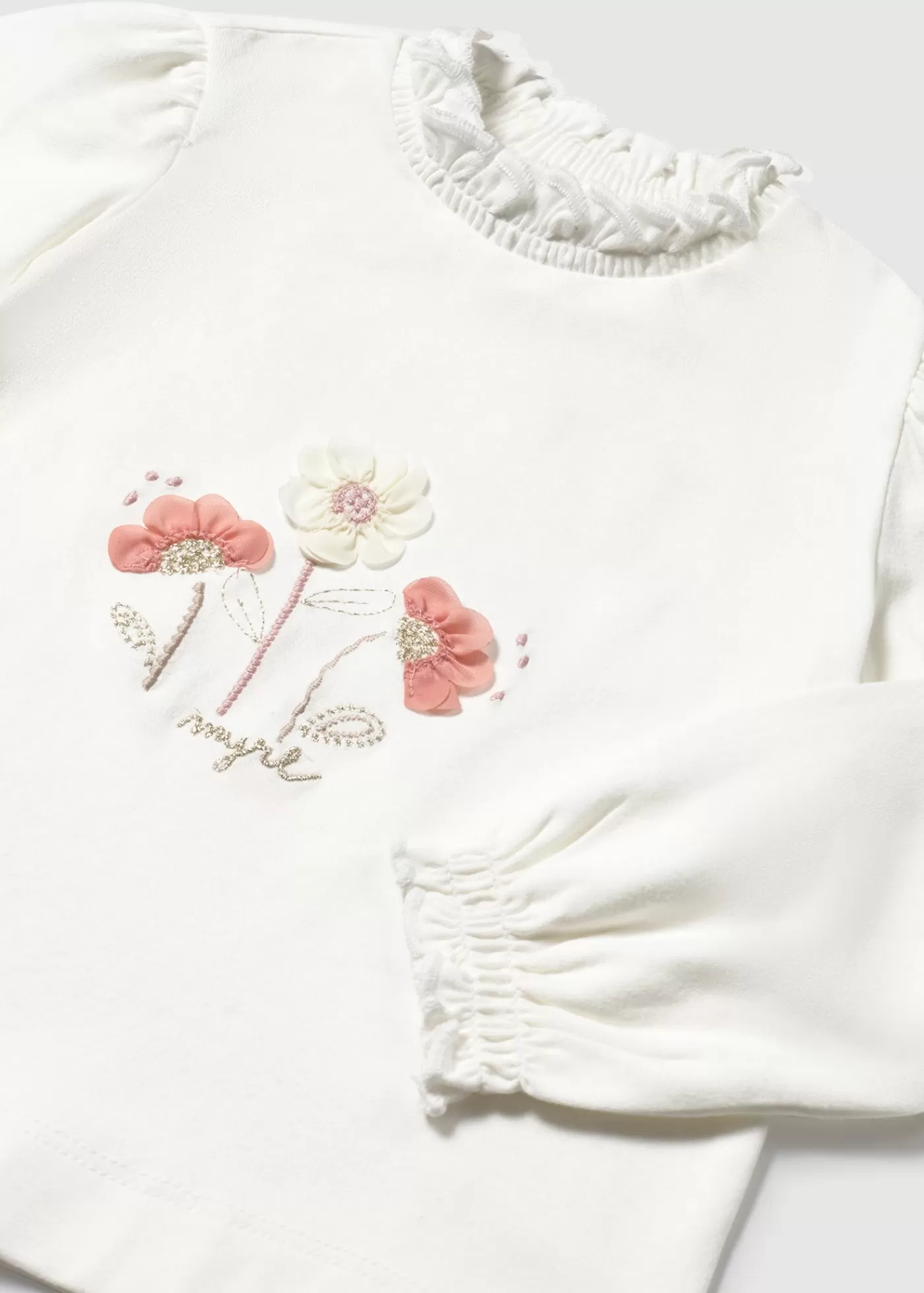 Discount Maglietta lupetto fiori neonata Body E Magliette