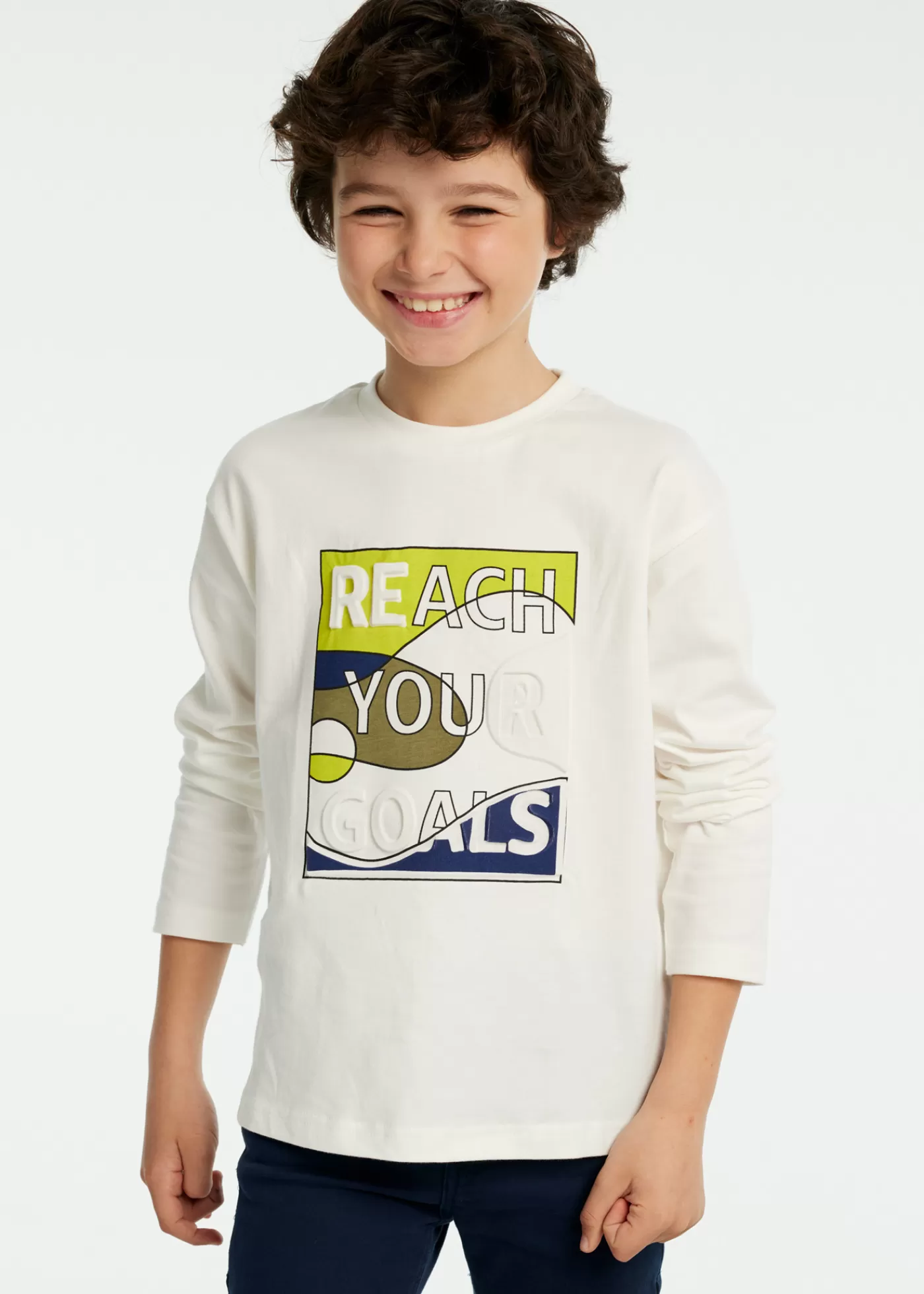 Discount Maglietta scritta ragazzo Bambino Magliette