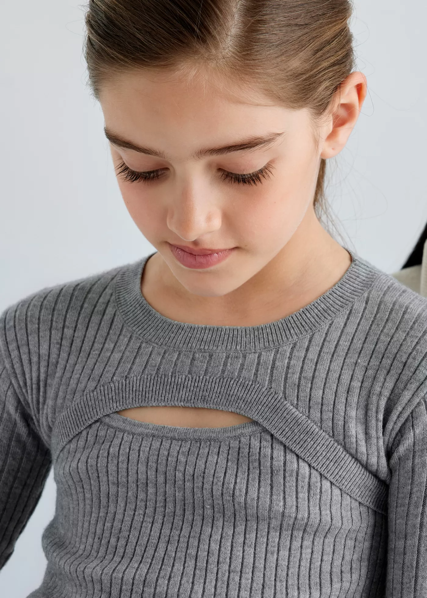 Best Maglione costine apertura ragazza Maglioni E Felpe