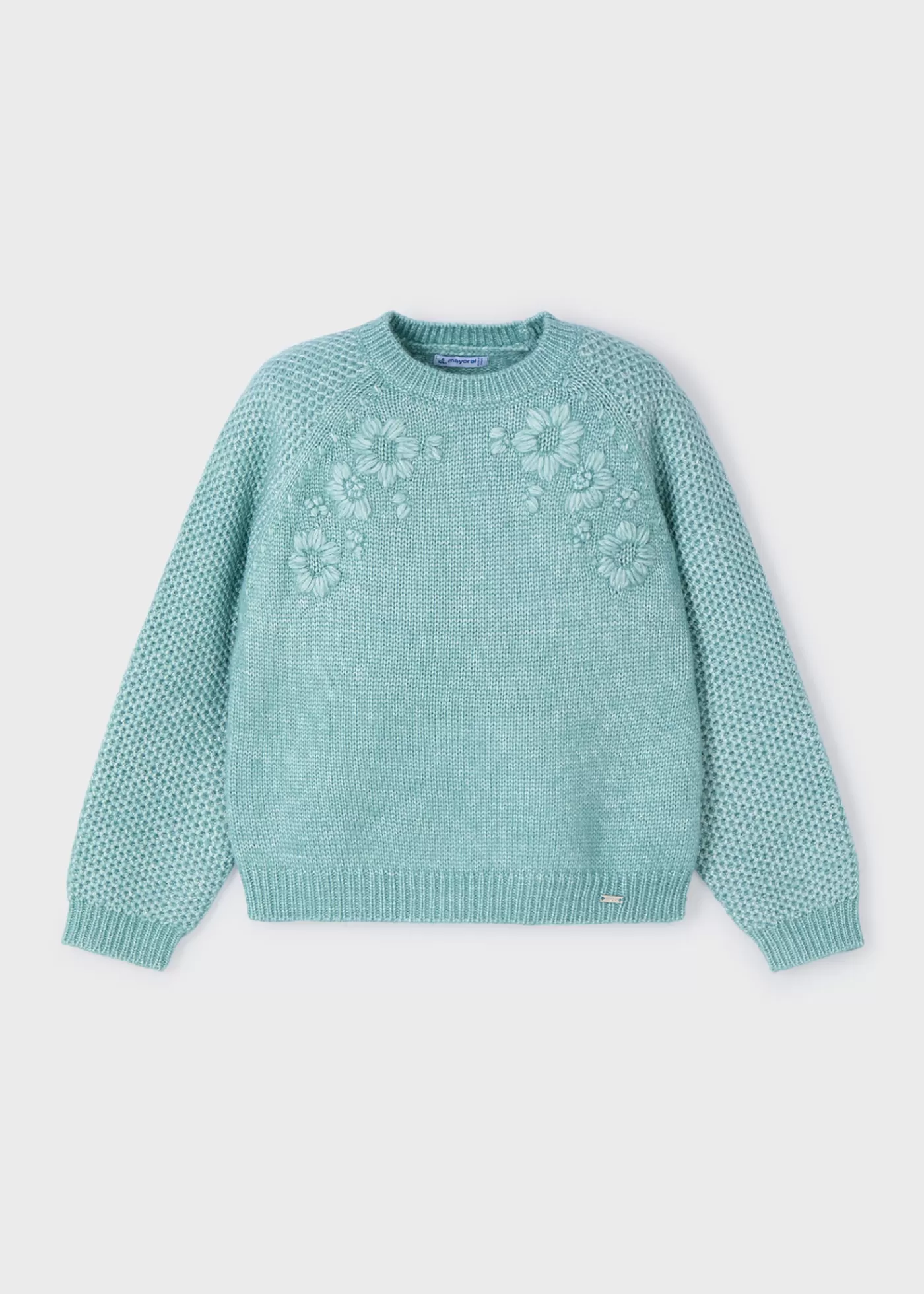 Discount Maglione fiori ricamati bambina Maglioni E Felpe