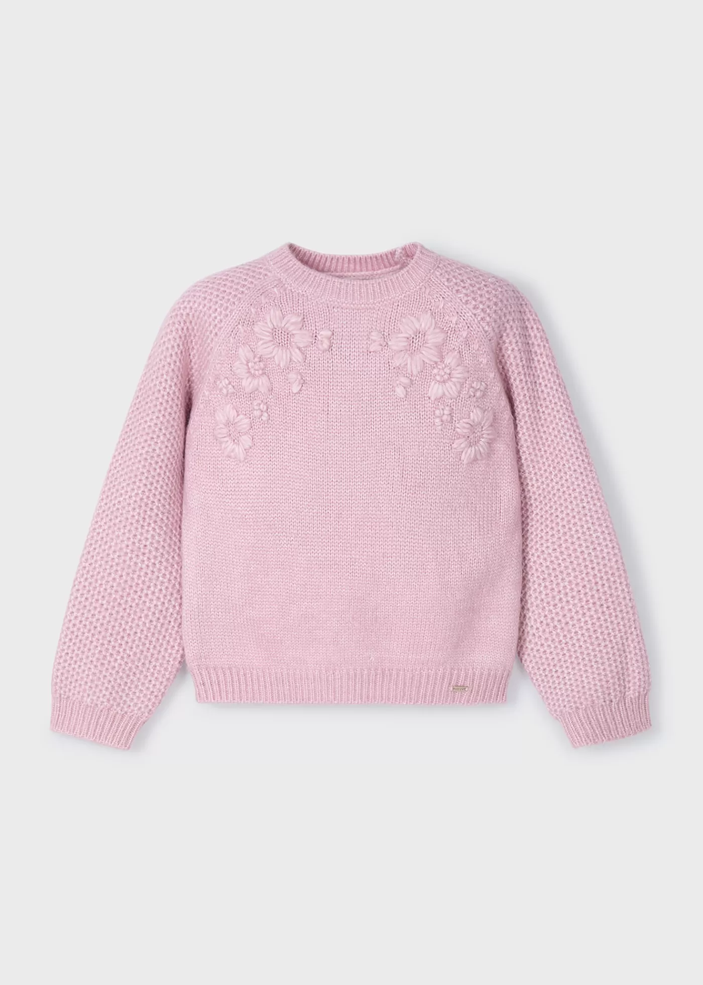Cheap Maglione fiori ricamati bambina Maglioni E Felpe