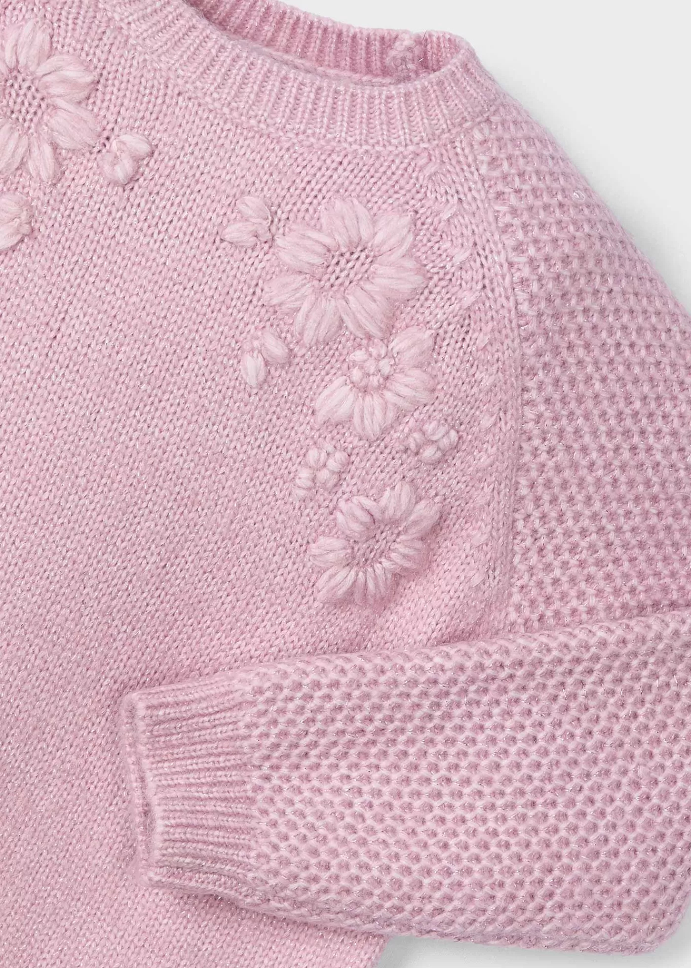 Cheap Maglione fiori ricamati bambina Maglioni E Felpe