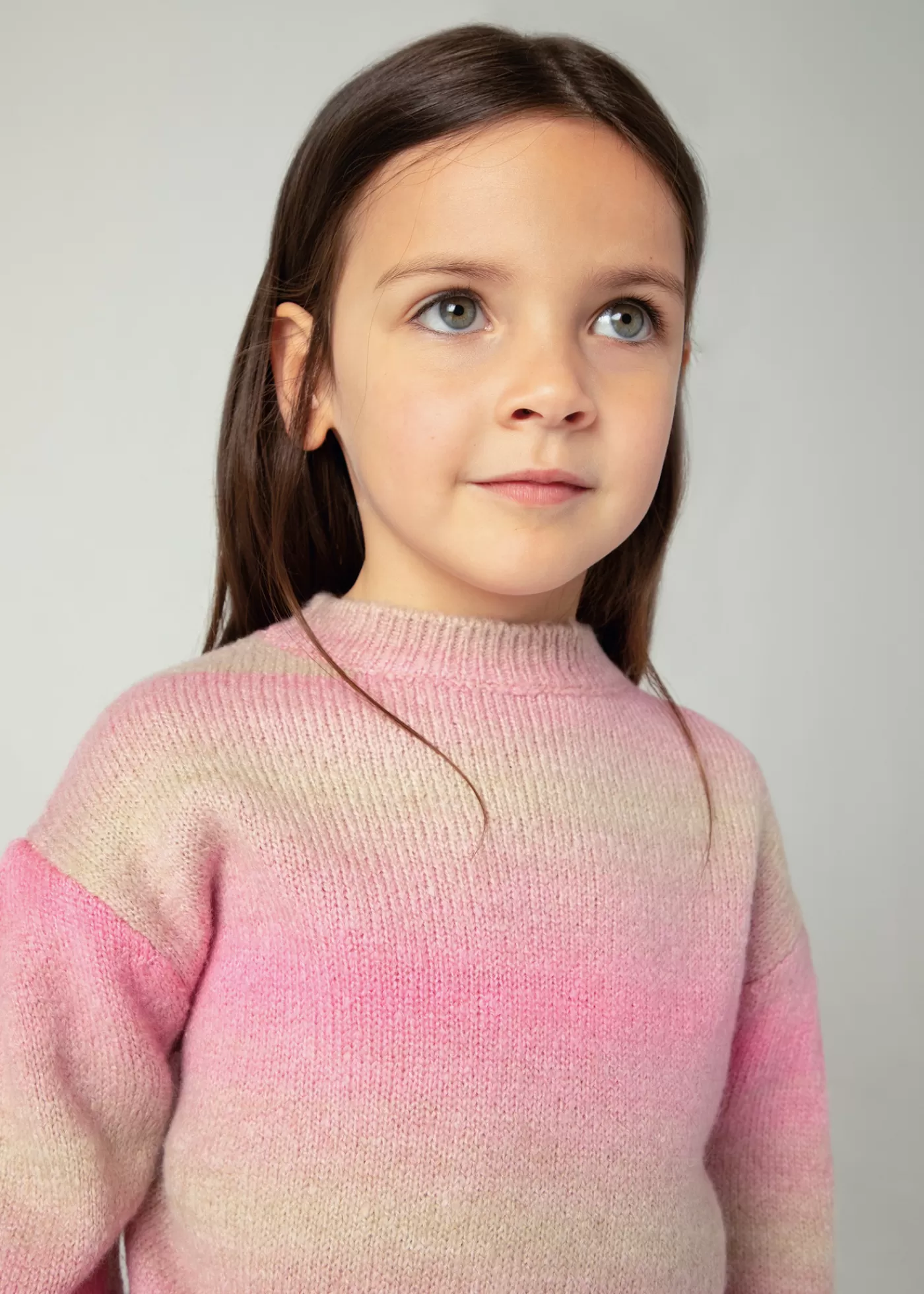 New Maglione righe dregradè bambina Maglioni E Felpe