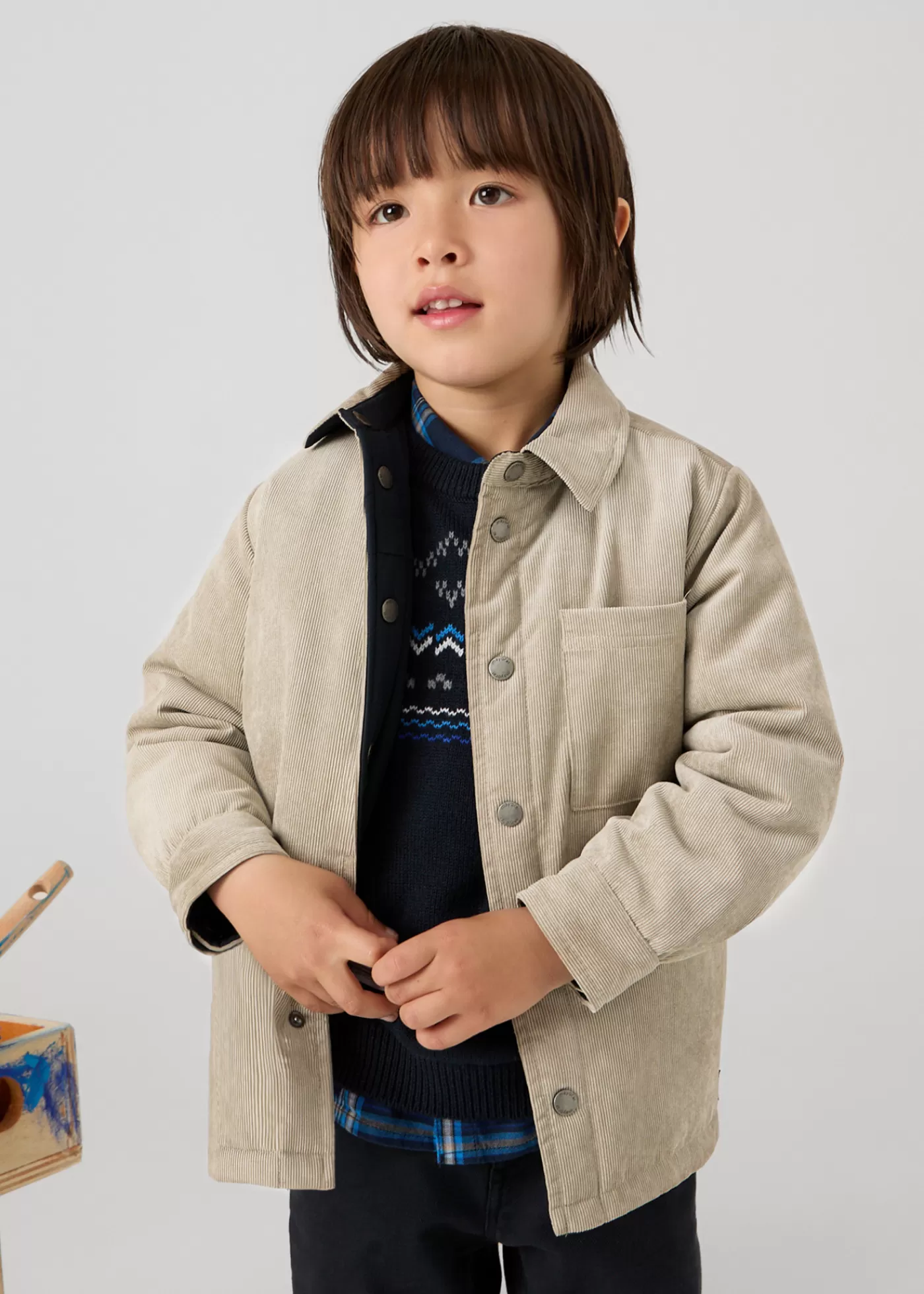 Best Overshirt reversibile velluto a costine bambino Bambino Camicie | Camicie