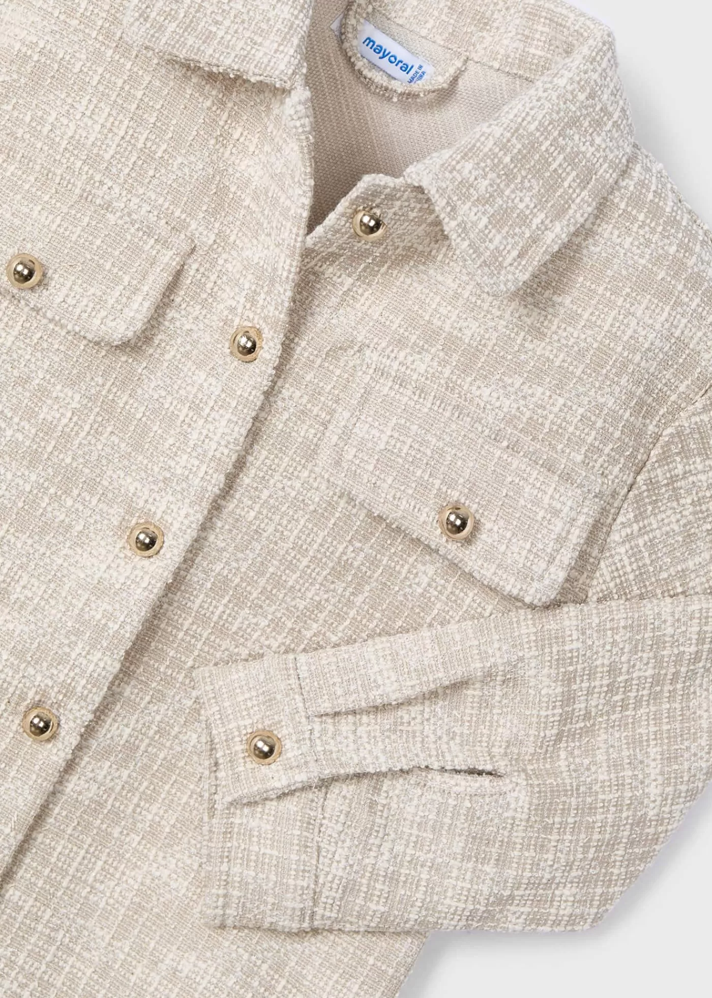 Discount Overshirt tweed bambina Camicie E Bluse