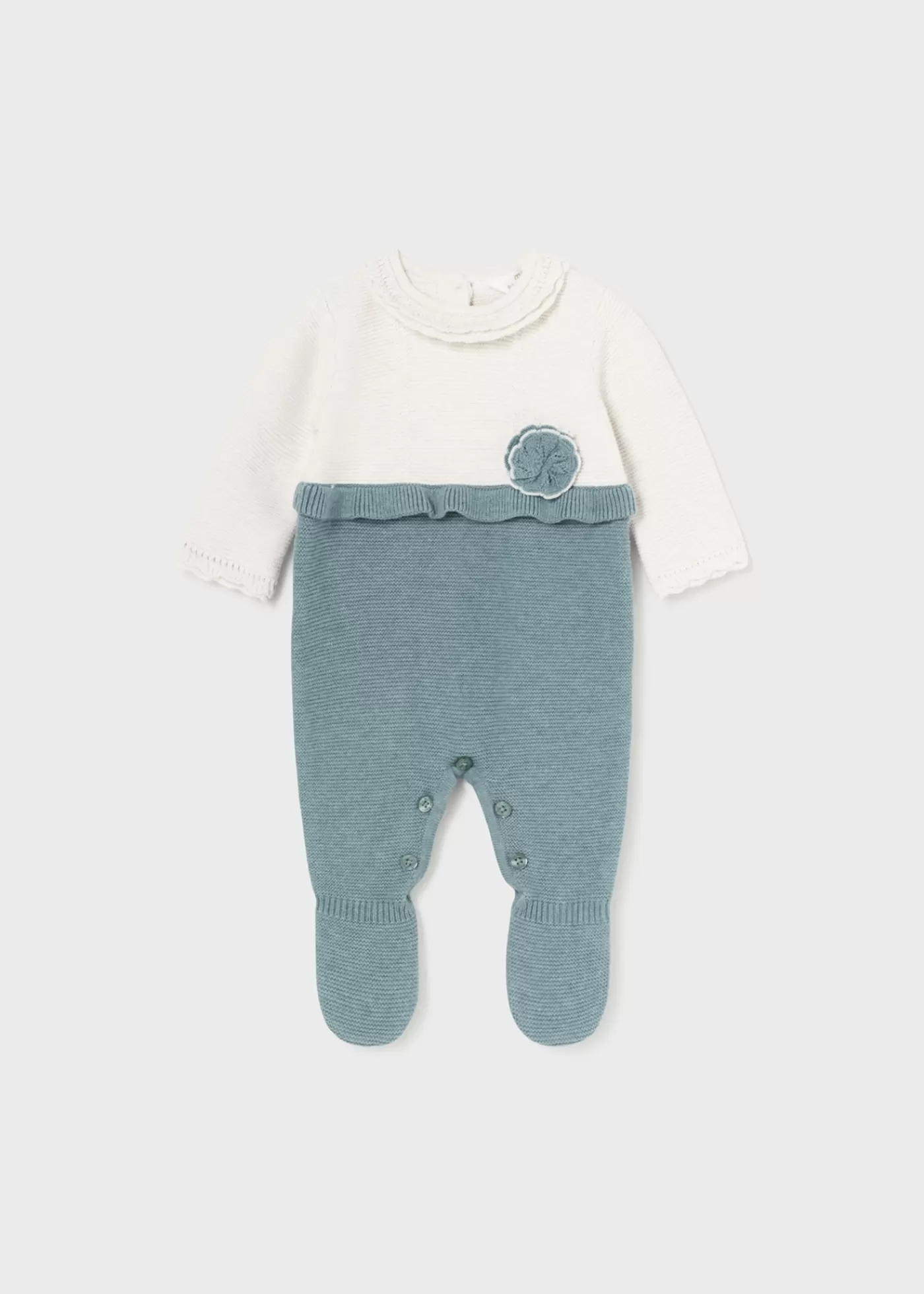 Clearance Pagliaccetto maglia fiore neonata Pigiami E Tutine