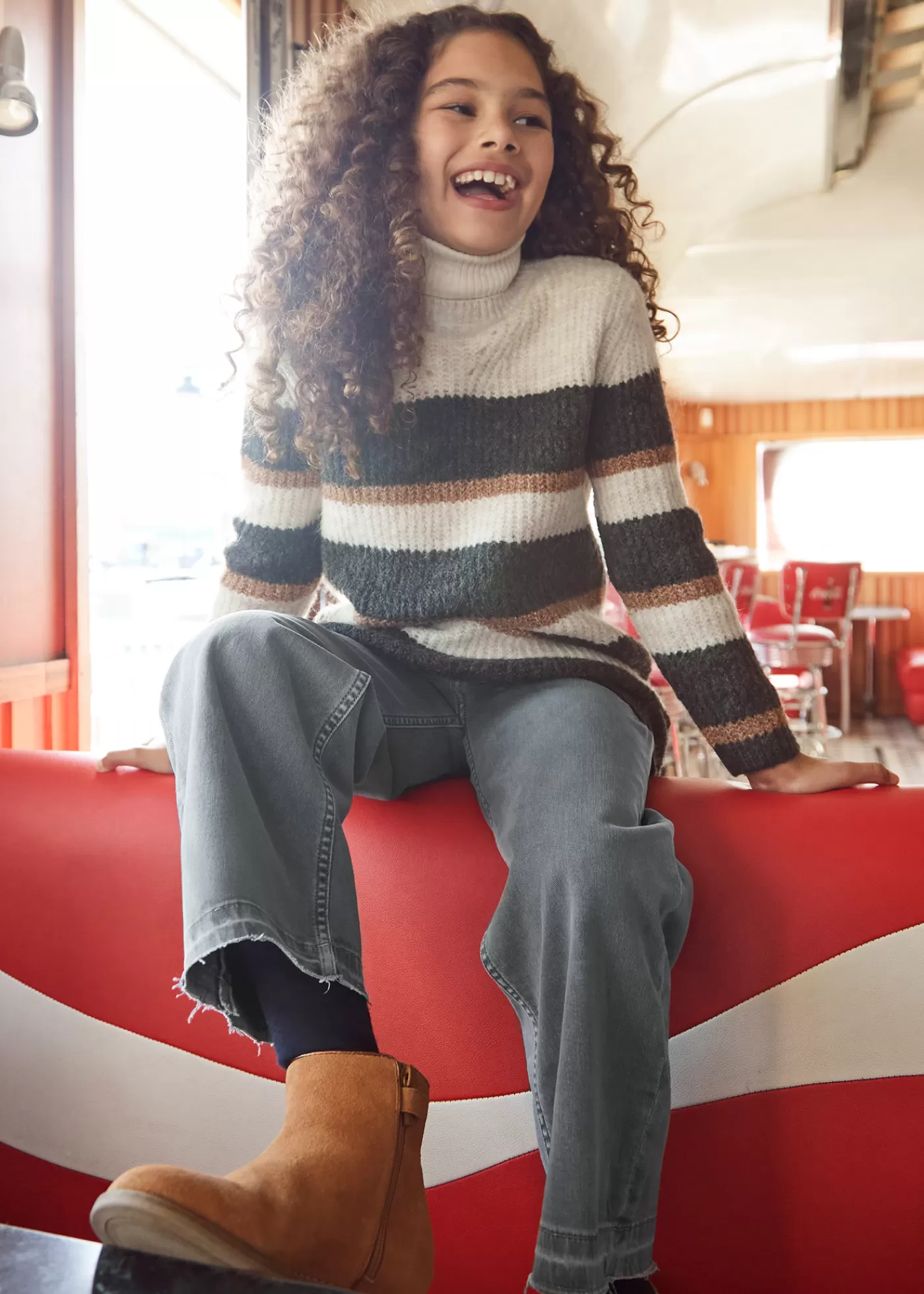 Best Pantalone twill a campana ragazza Pantaloni E Gonne